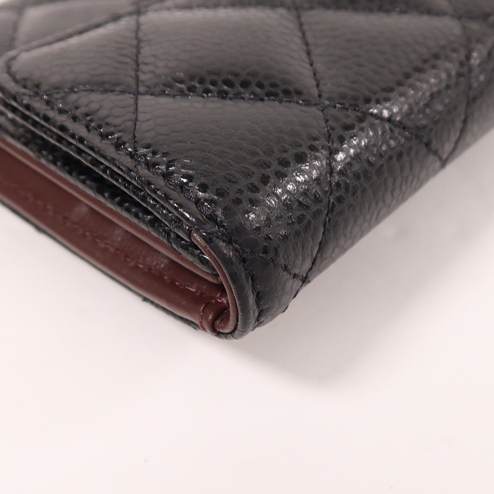 CHANEL 牛皮皮革Wallet金扣錢包