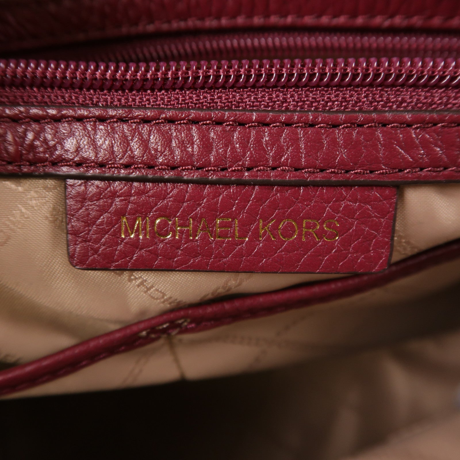 Michael Kors 牛皮皮革Tote Bag金扣肩背袋