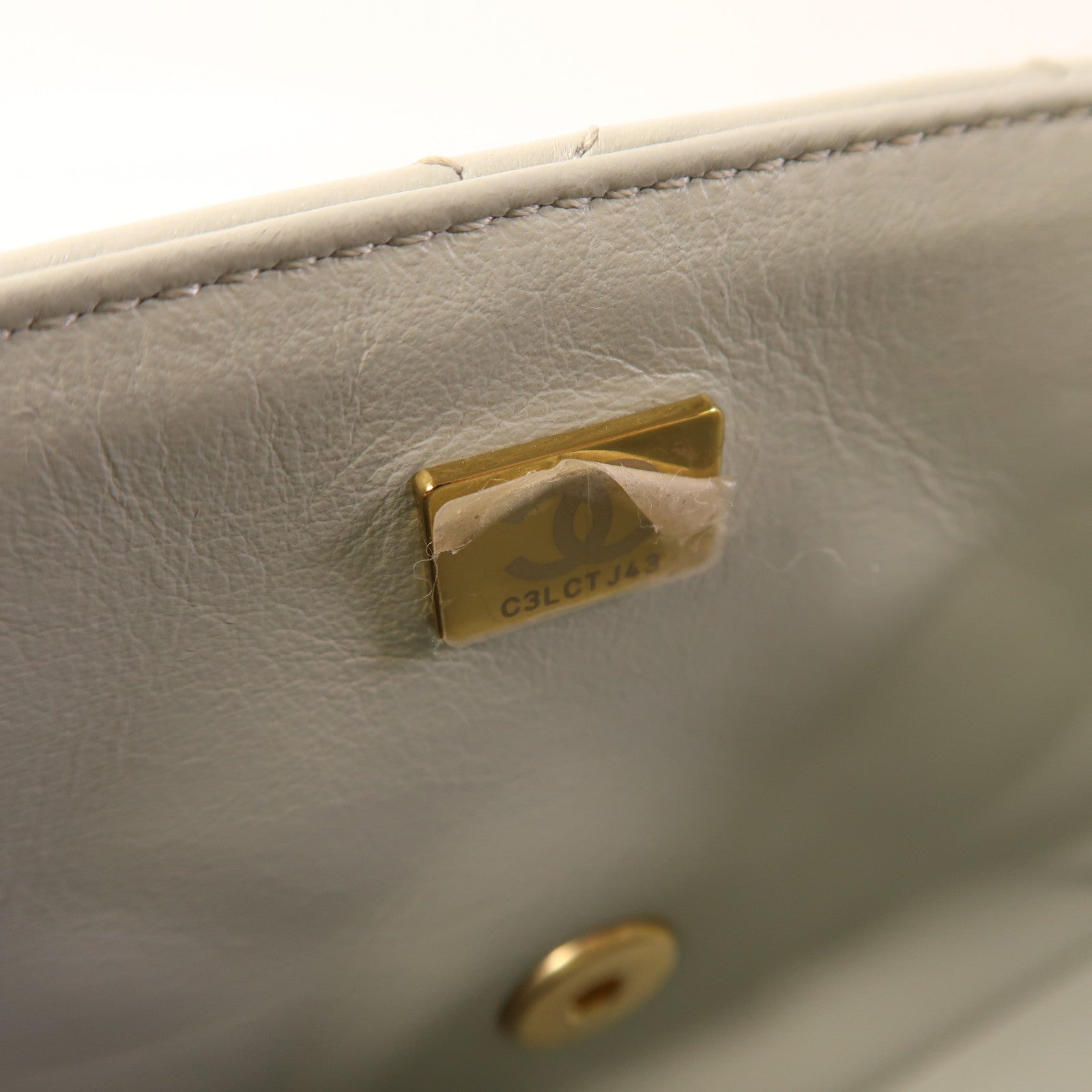 CHANEL 羊皮皮革Chain Shoulder金扣鏈帶肩背袋