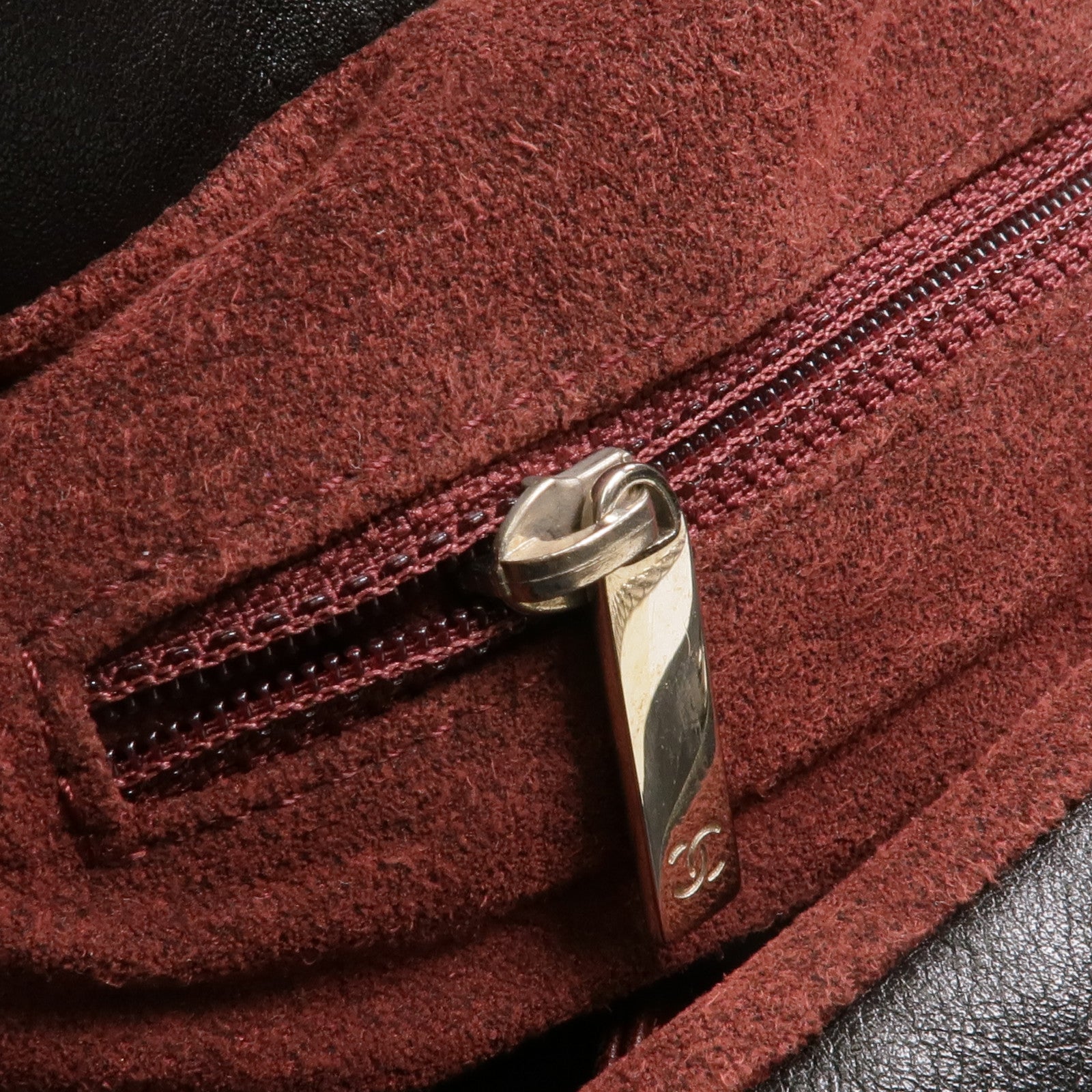 CHANEL 牛皮皮革Vintage Chain Shoulder Bag銀扣鏈帶肩背袋