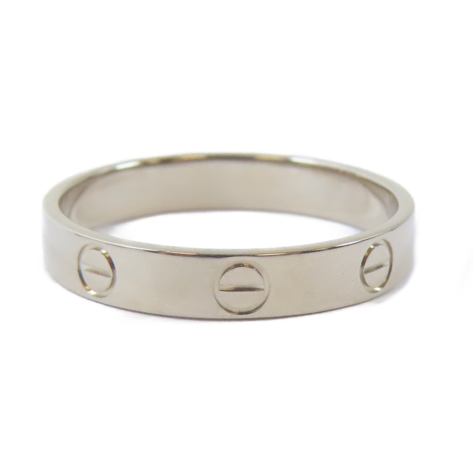 CARTIER 18K白金Mini Love Ring戒指Cartier#59/US#8.75
