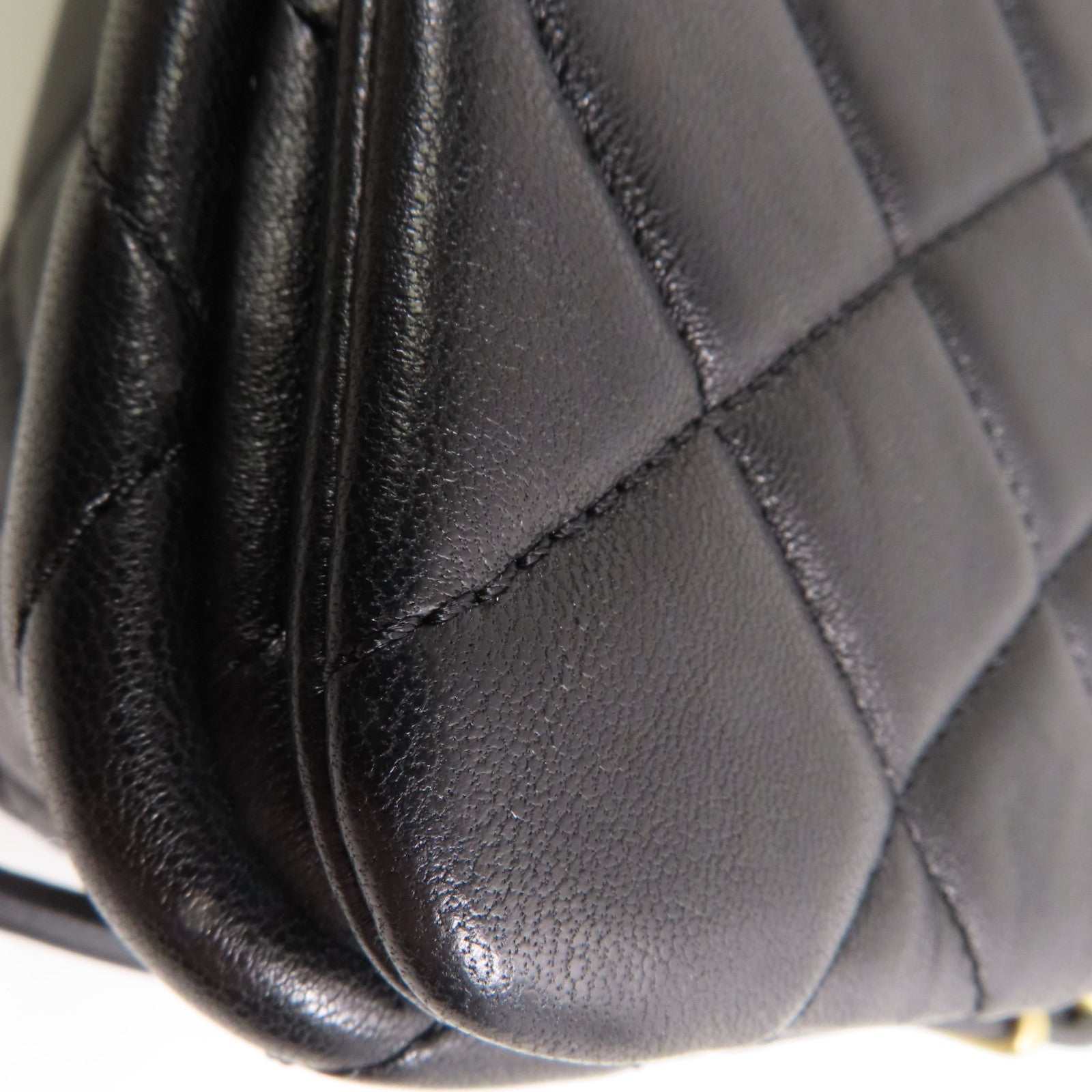 CHANEL CC GHW Chain Shoulder Bag Calfskin Leather AS4340 Black