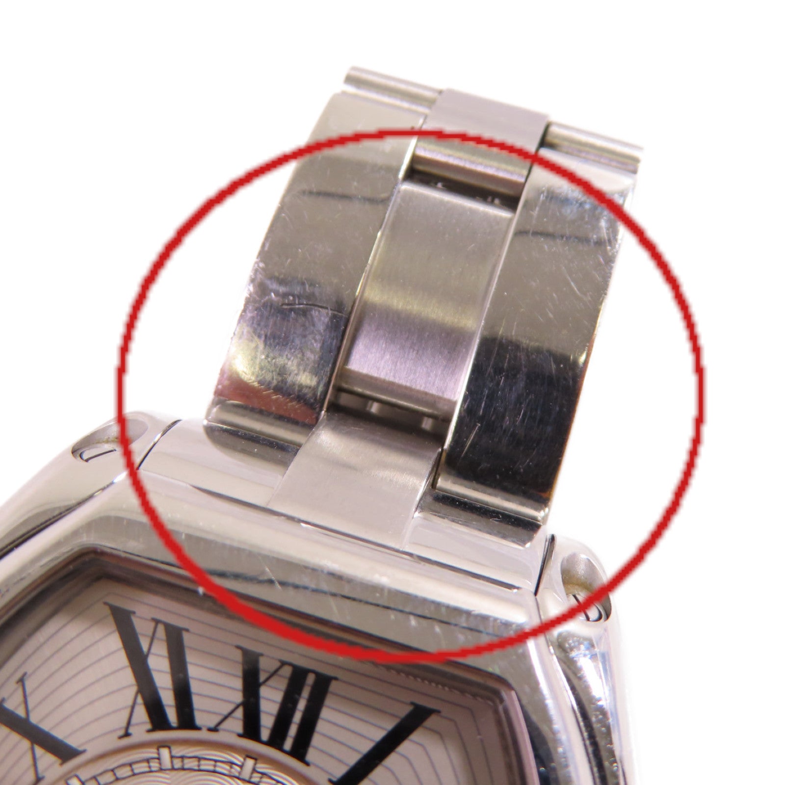 CARTIER Roadstar不鏽鋼自動機芯手錶貝殼色
