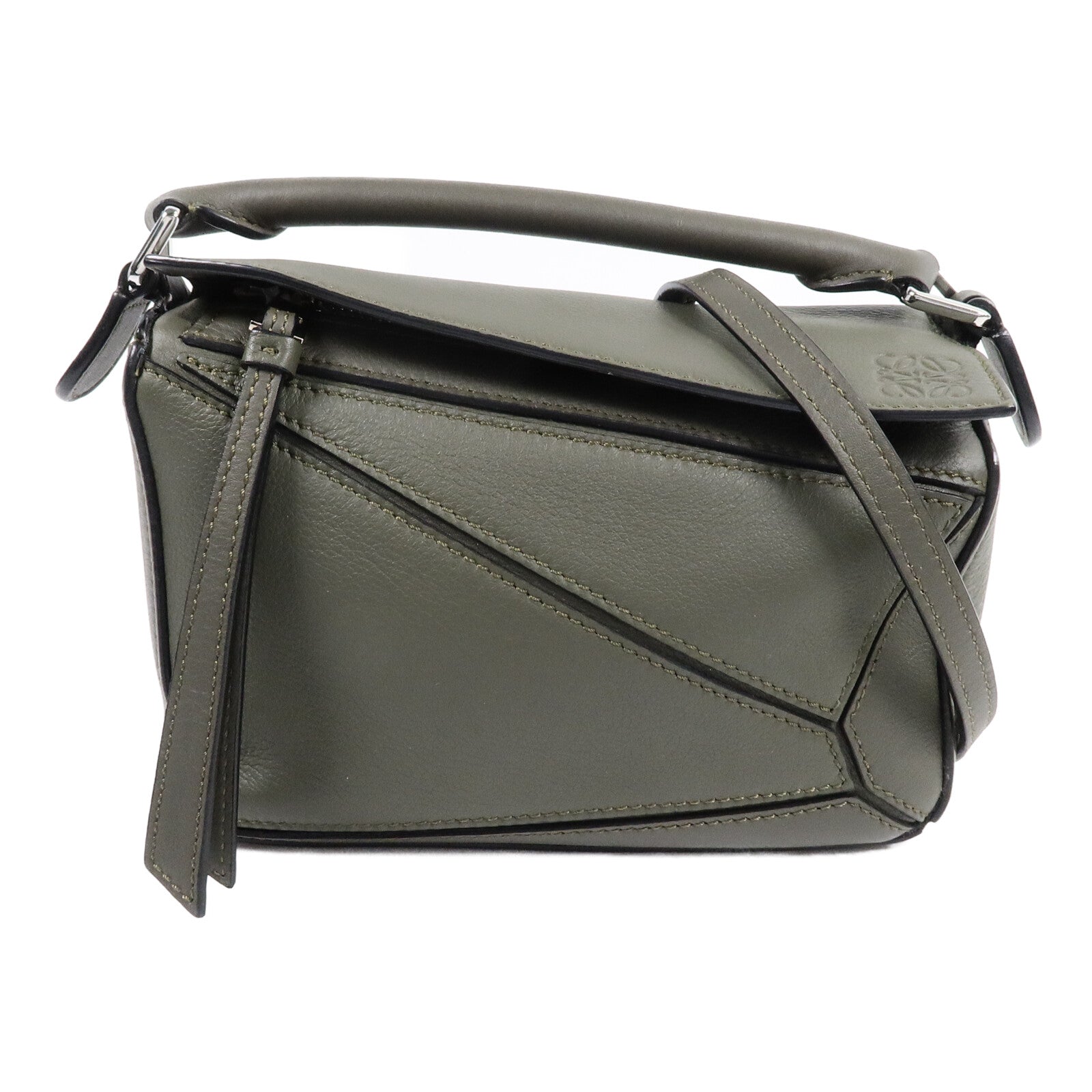 LOEWE 牛皮皮革Puzzle Edge Minie手挽肩背兩用袋