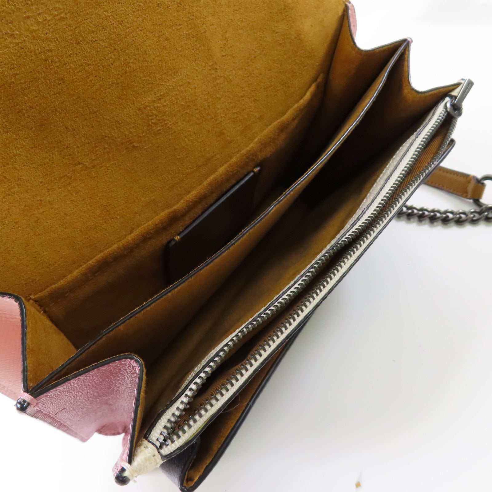 COACH 塗層帆布Shoulder Bag銀扣鏈帶肩背袋