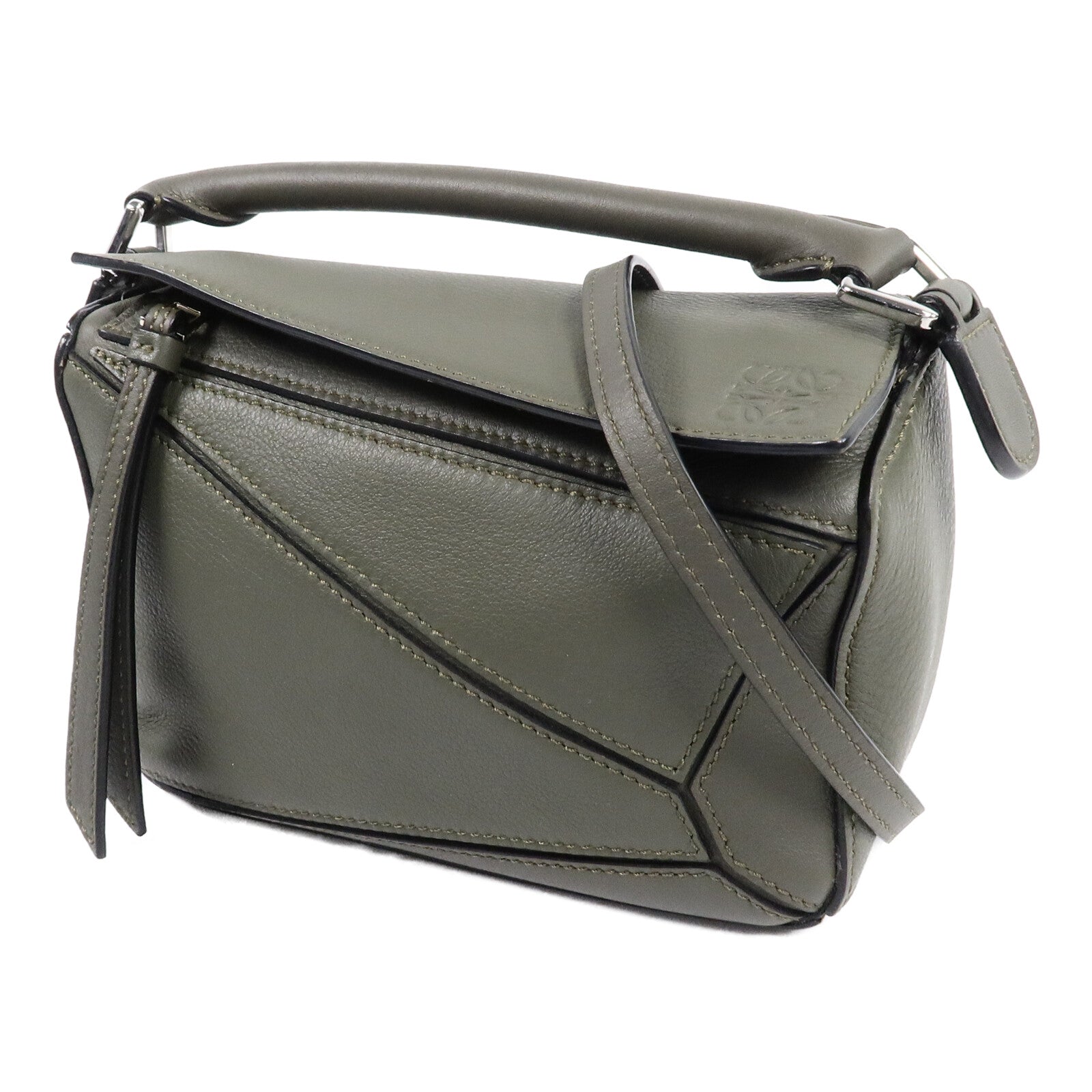 LOEWE 牛皮皮革Puzzle Edge Minie手挽肩背兩用袋