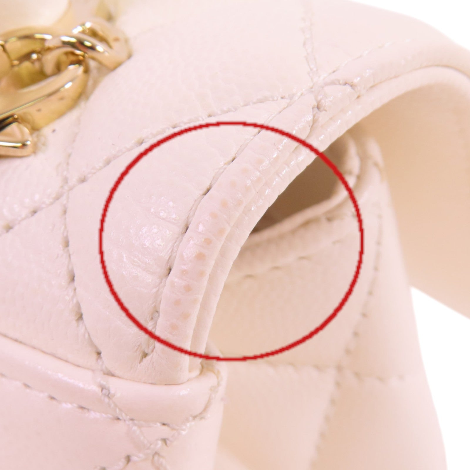 CHANEL 牛皮皮革CoCo Handle 2Way Shoulder Bag金扣鏈帶手挽肩背兩用袋