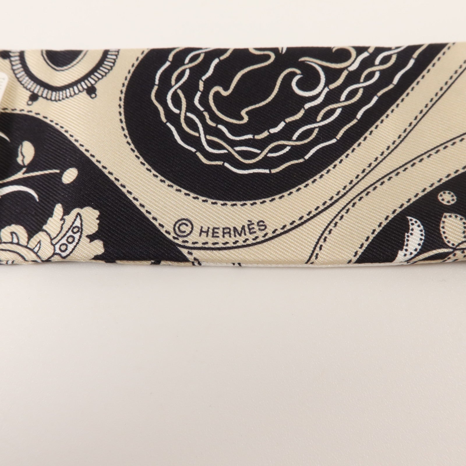 HERMES 絲質Twilly絲巾