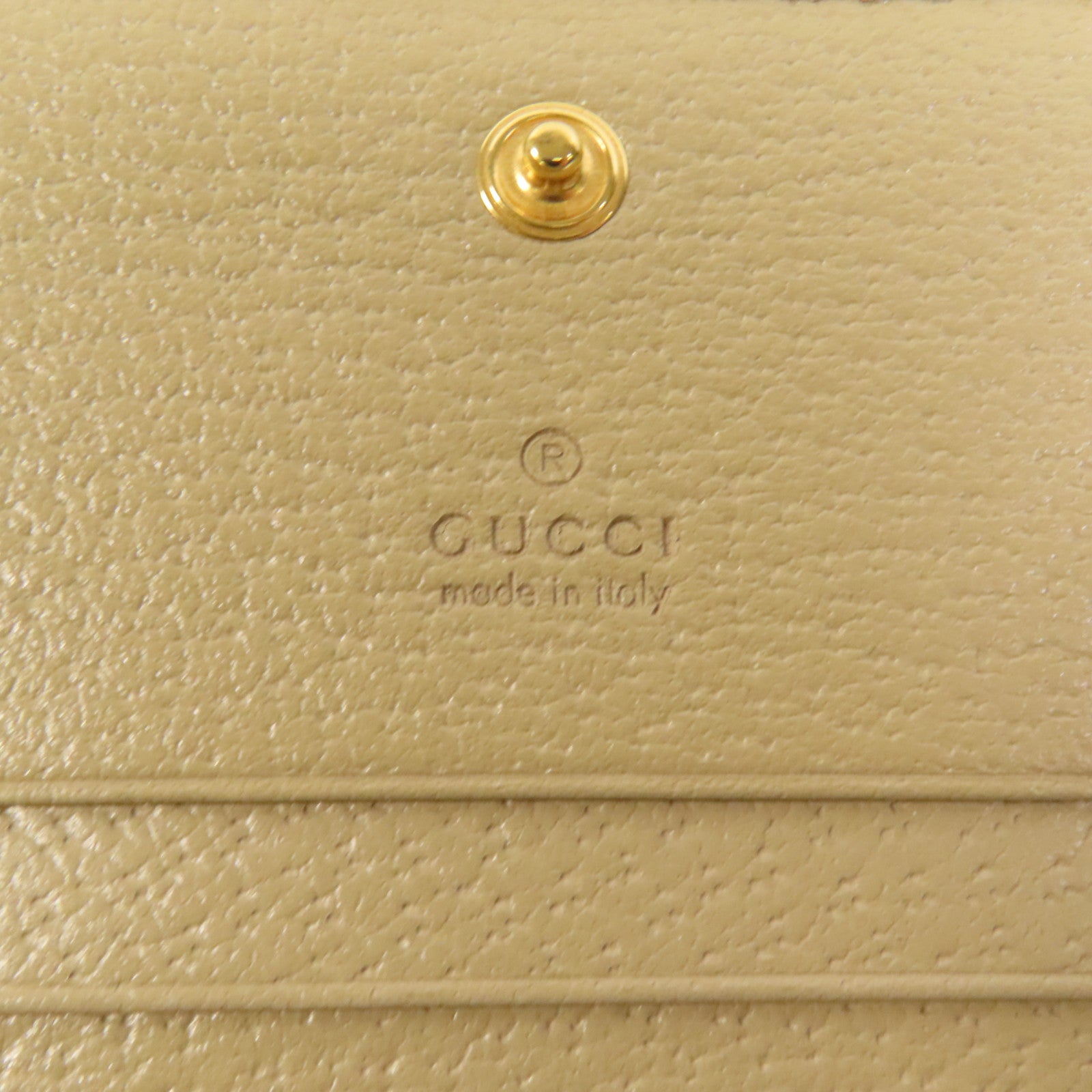 GUCCI 塗層帆布Horsebit 1955金扣錢包