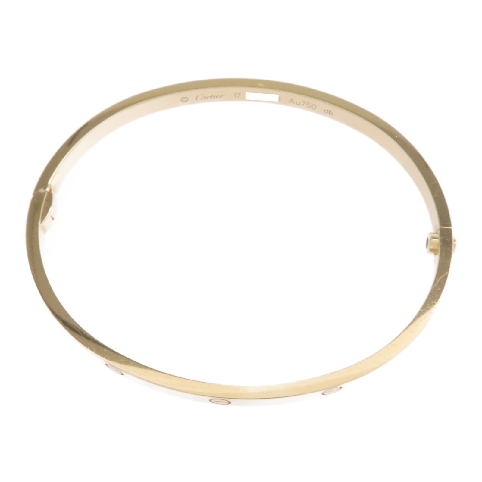 CARTIER 18K黃金Love Bracelet手鐲