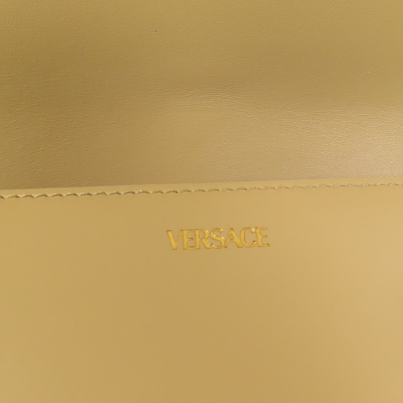 VERSACE 牛皮皮革Greca Goddness金扣肩背袋