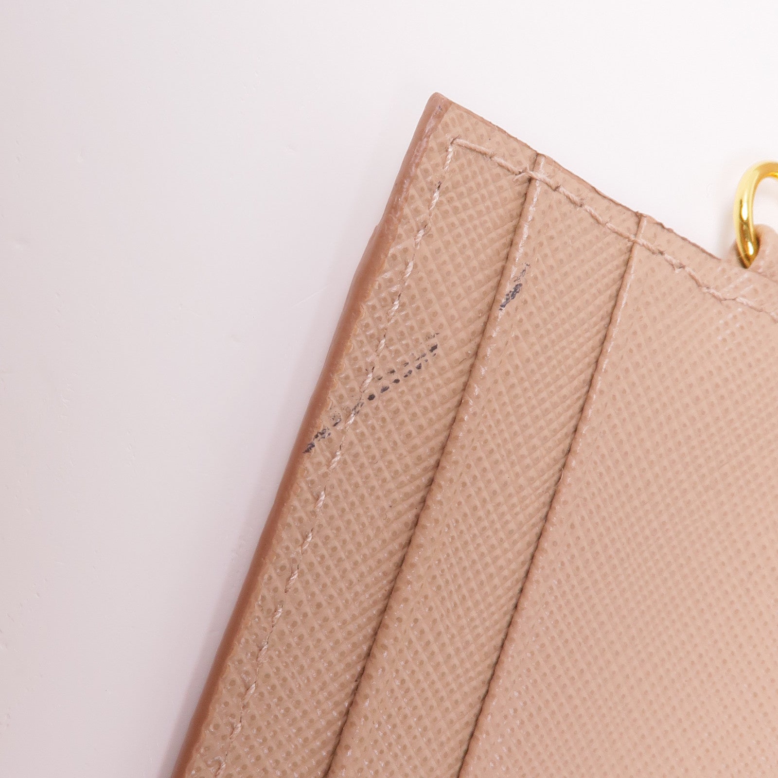 PRADA Saffiano皮革Long Wallet金扣長錢包