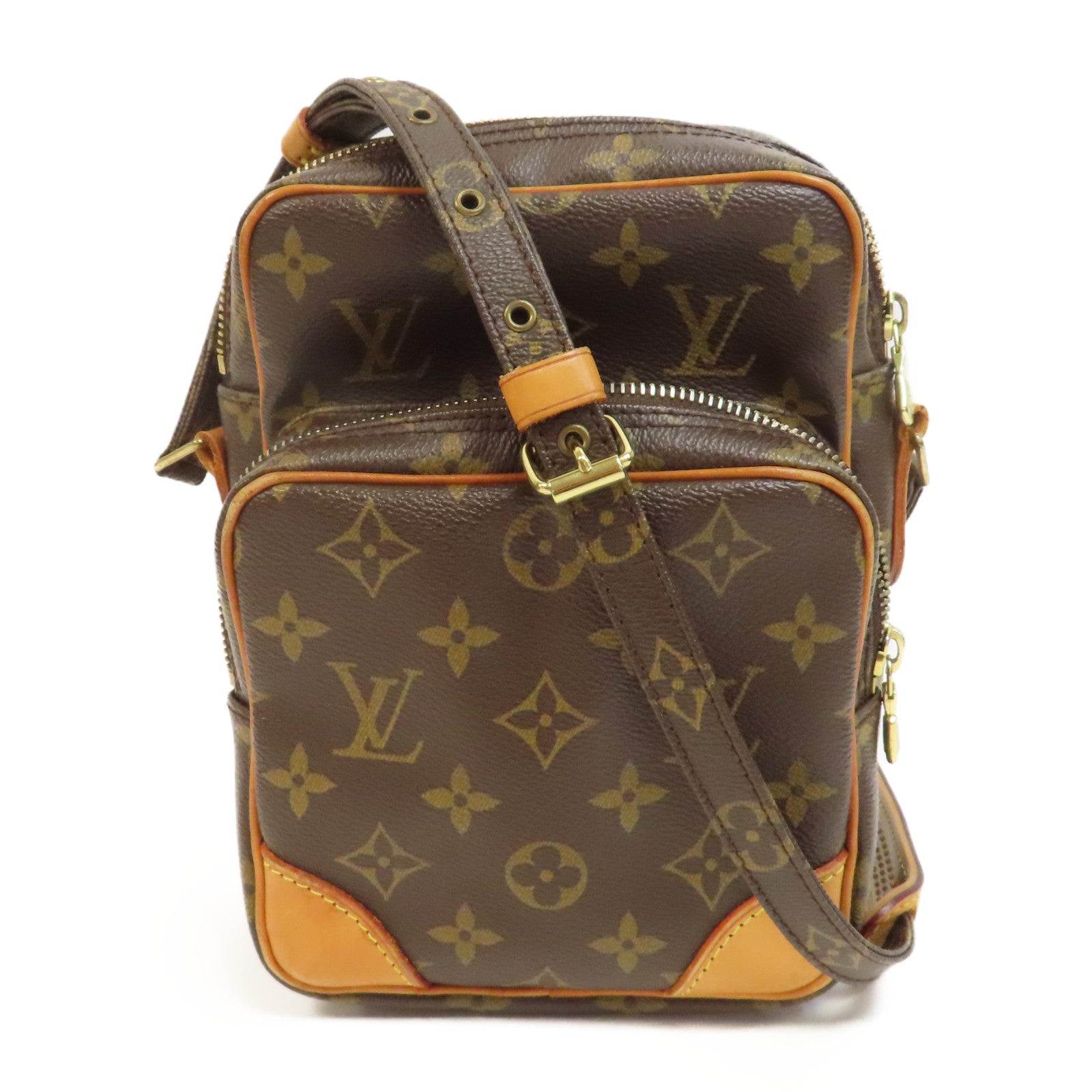 LOUIS VUITTON 【激減優惠】Monogram Amazon金扣肩背袋啡色