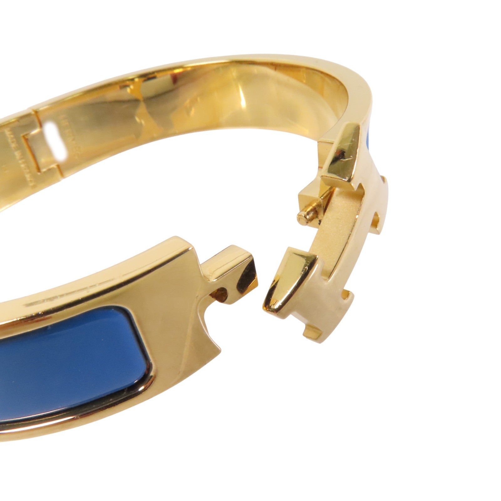 HERMES 金屬/琺瑯Clic H Bracelet金扣手鐲