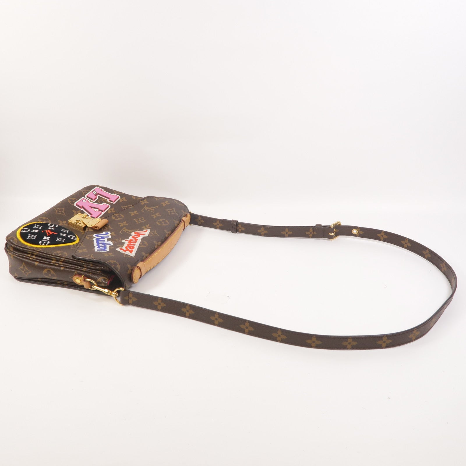 LOUIS VUITTON Monogram Patches Pochette Metis MM手挽肩背兩用袋