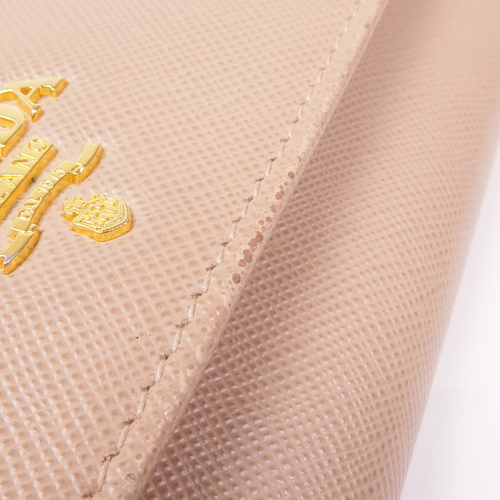 PRADA Saffiano皮革Long Wallet金扣長錢包