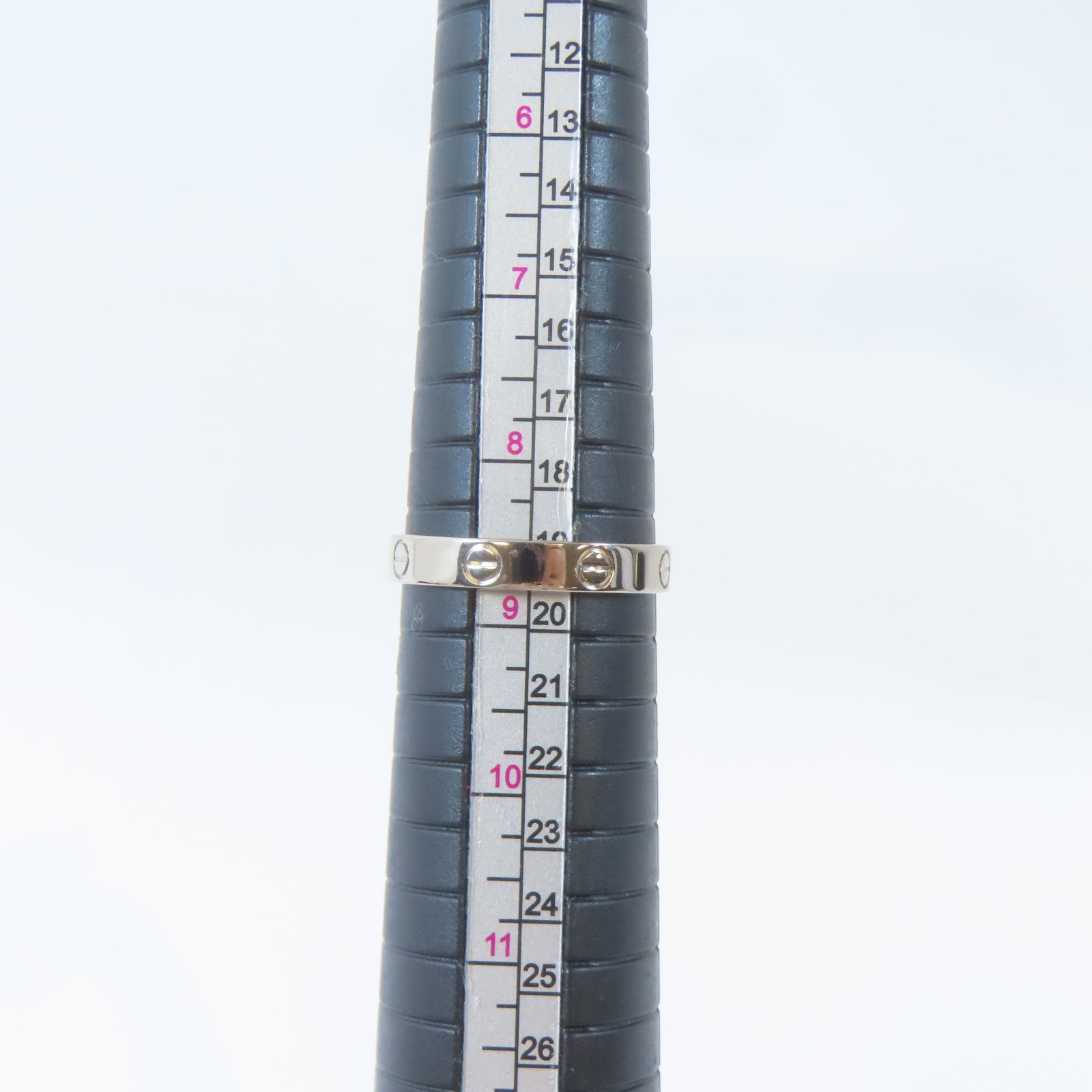 CARTIER 18K白金Mini Love Ring戒指Cartier#59/US#8.75