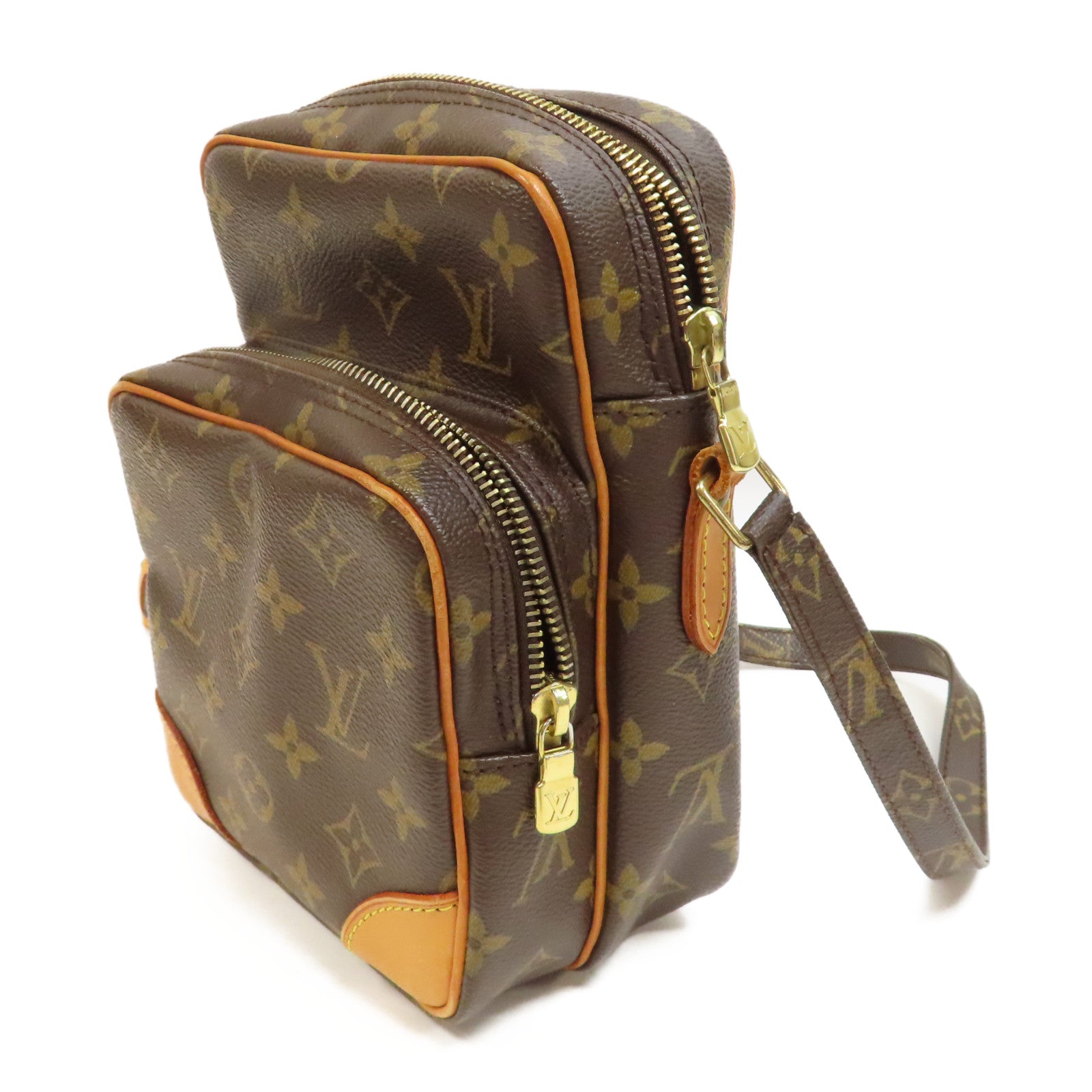 LOUIS VUITTON 【激減優惠】Monogram Amazon金扣肩背袋啡色