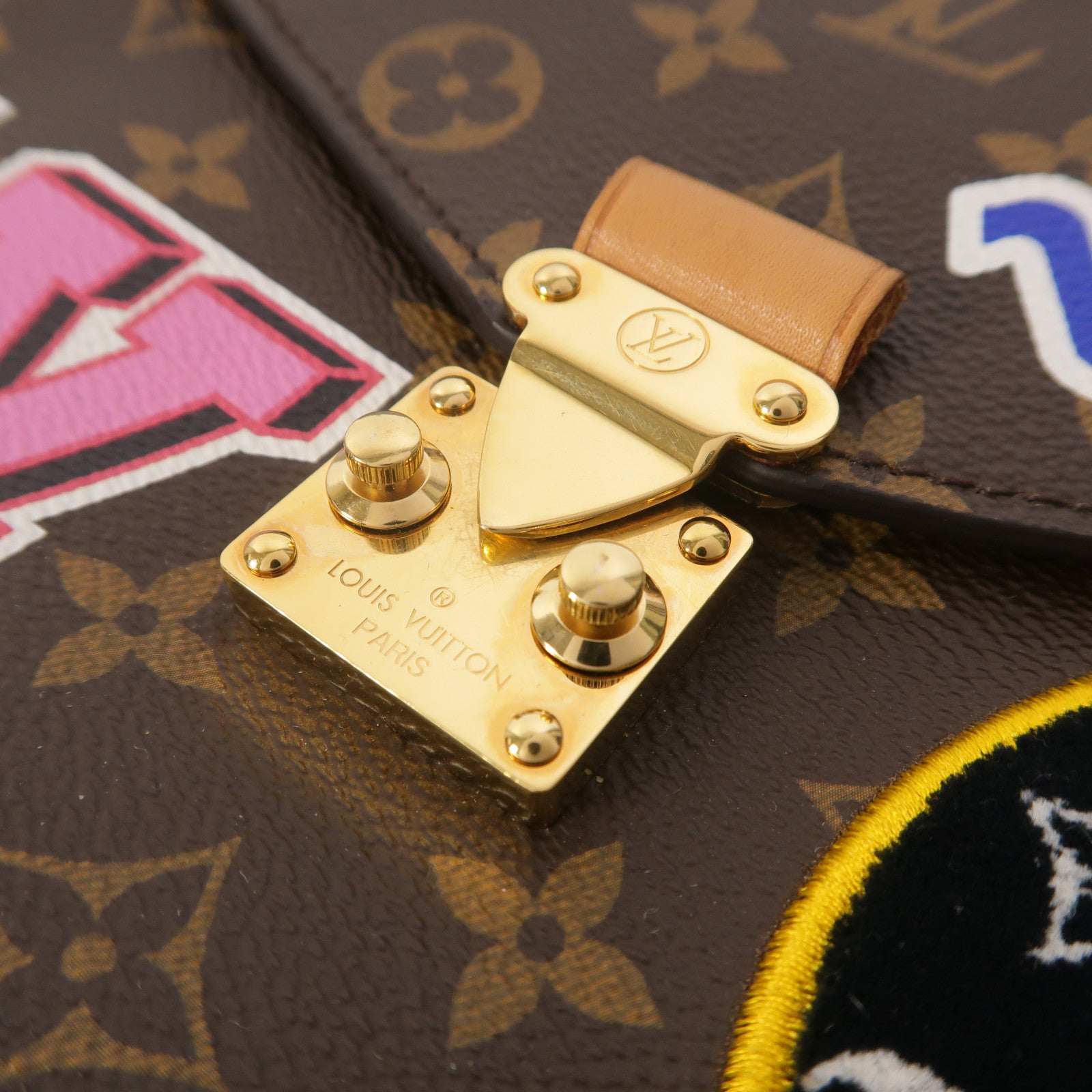 LOUIS VUITTON Monogram Patches Pochette Metis MM手挽肩背兩用袋