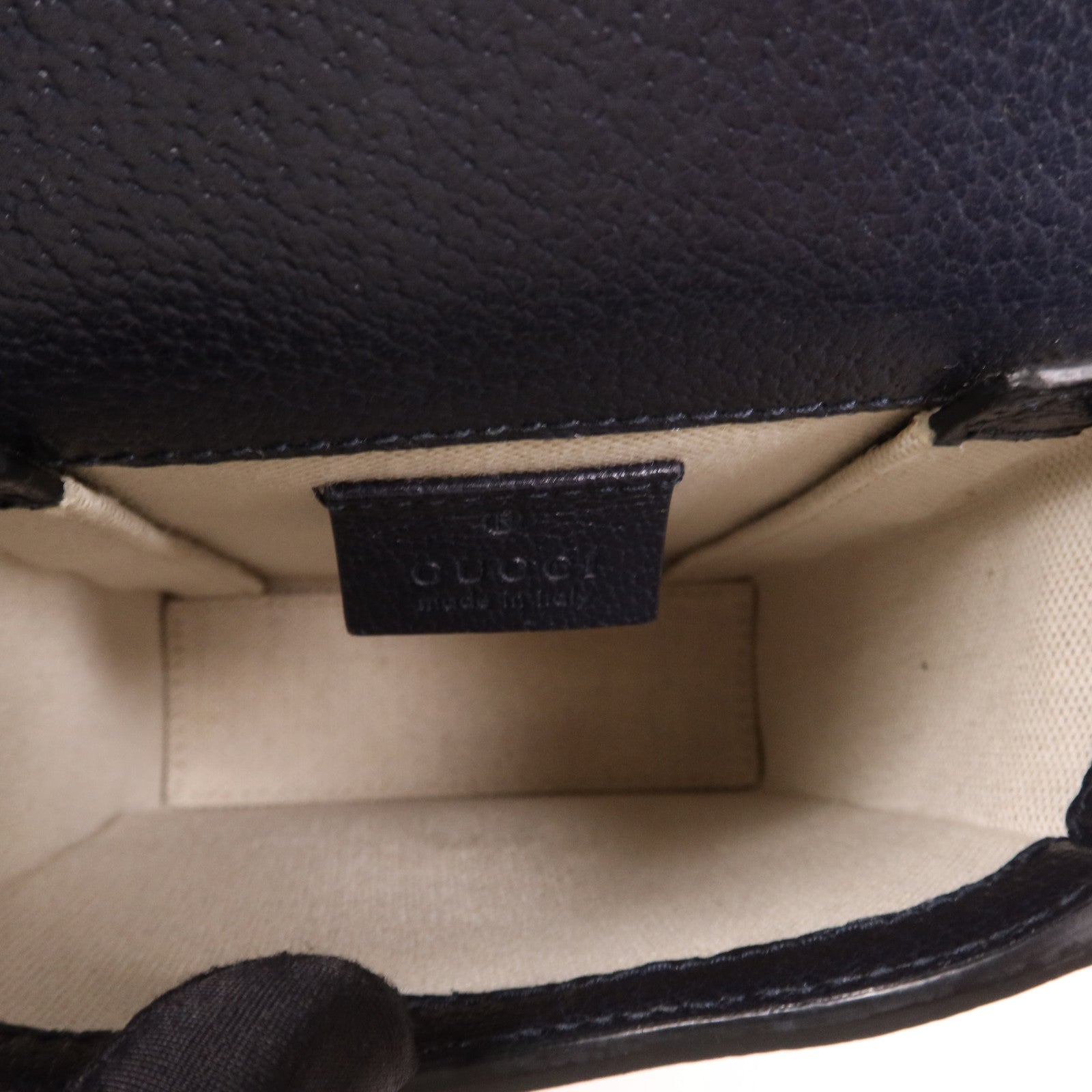 GUCCI 塗層帆布Horsebit 1995 Mini Bag銀扣肩背袋