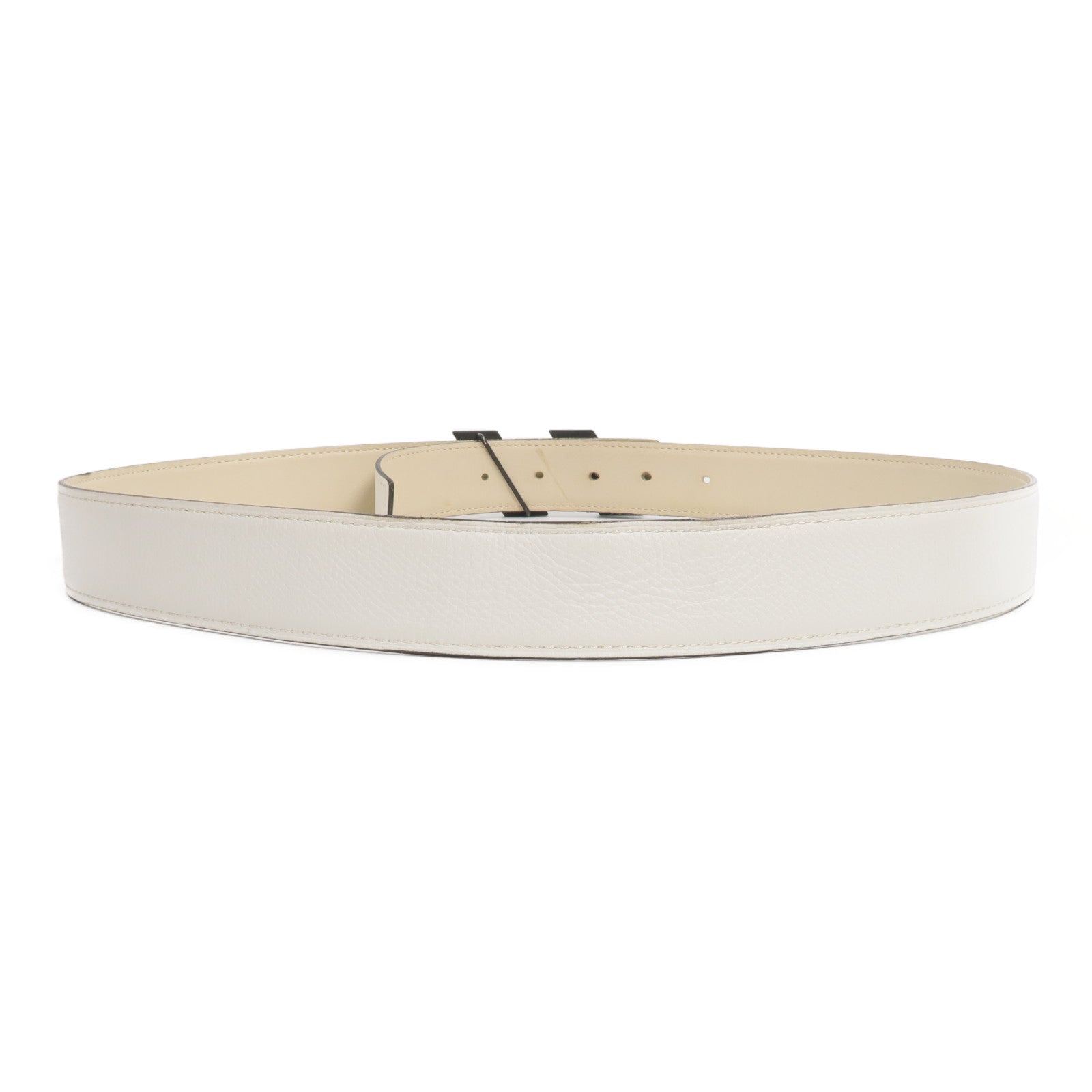 HERMES Epsom/Swift皮革H Speed Belt 90cm皮帶Beton/Nata
