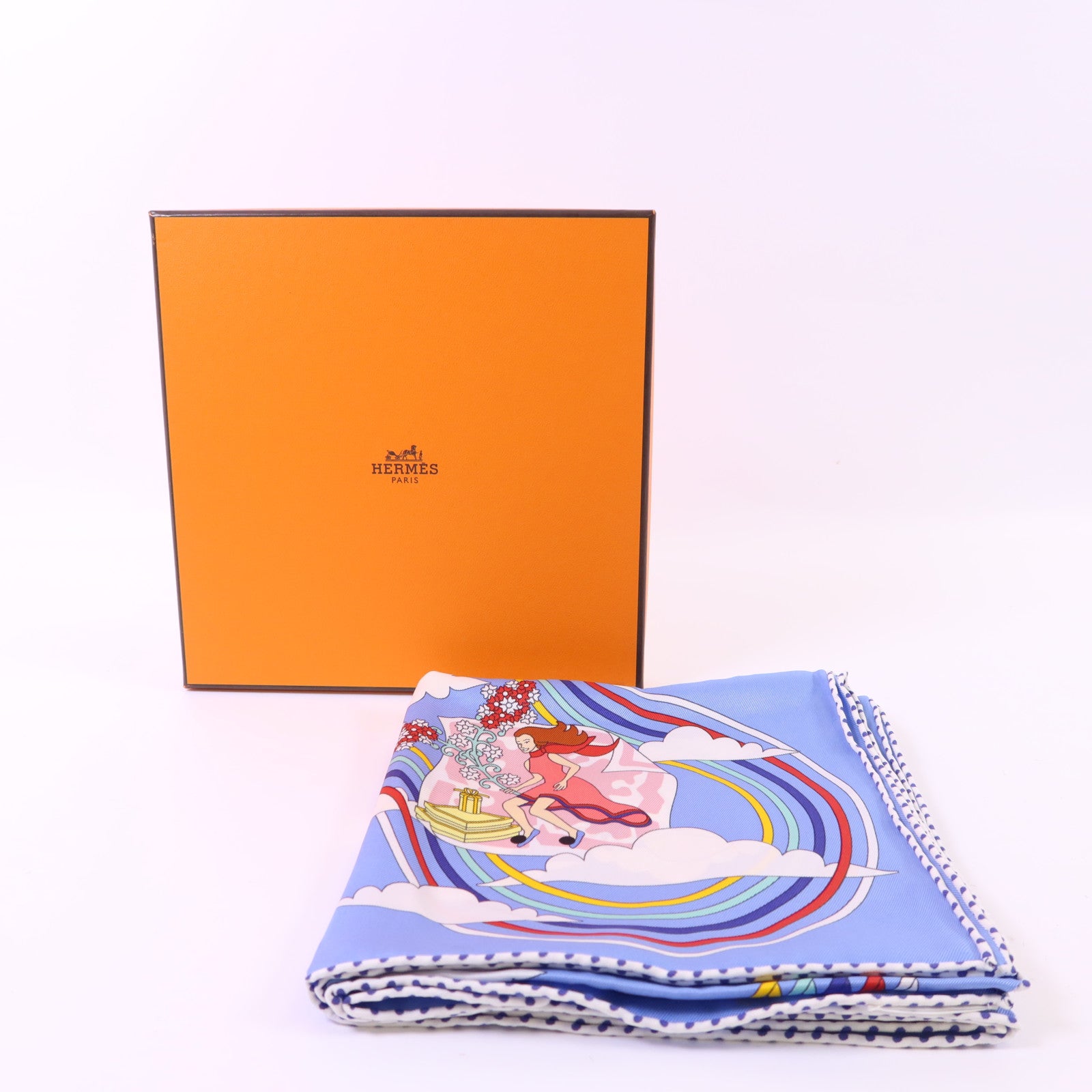 HERMES 絲質Scarf 65x65絲巾