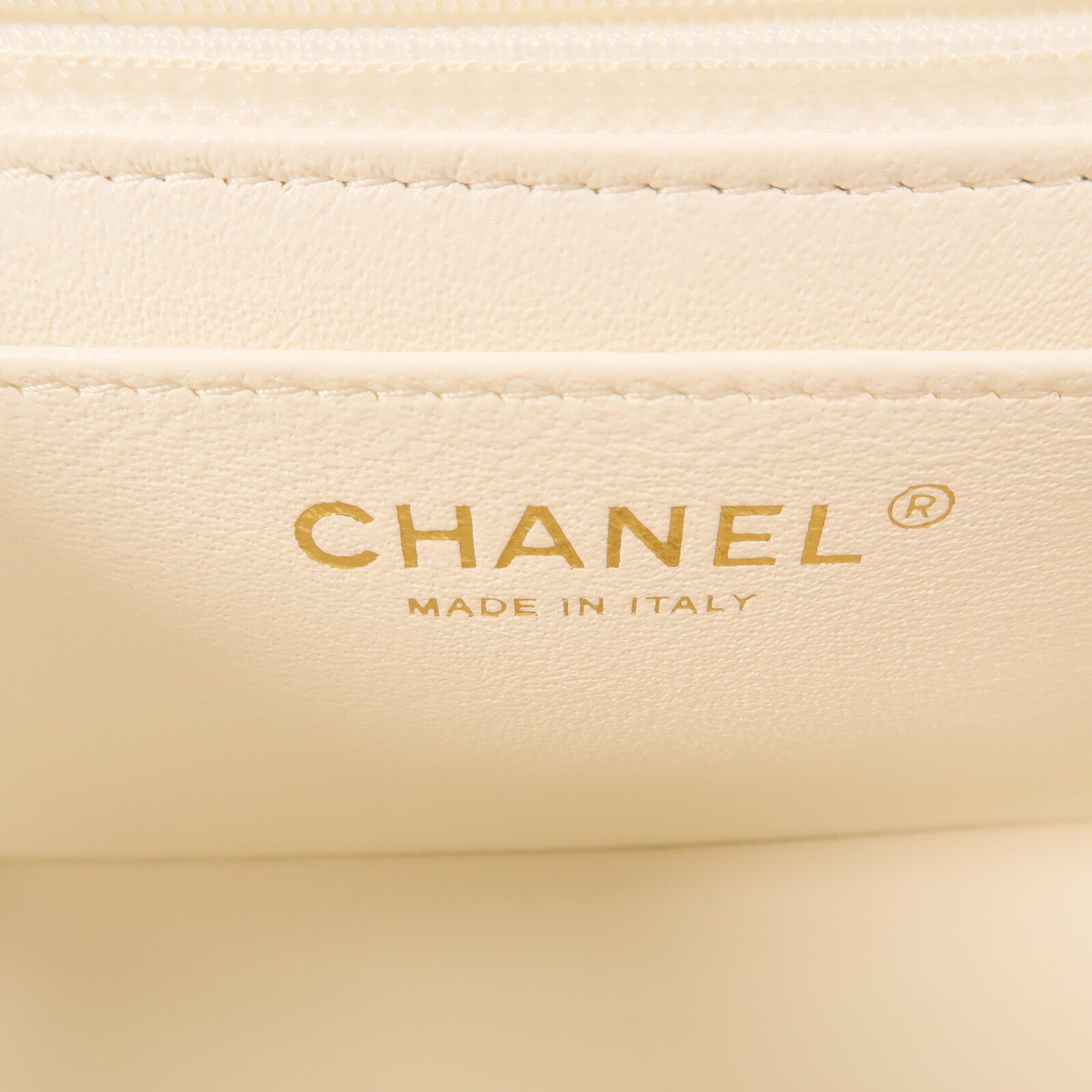 CHANEL 羊皮皮革Mini Flap金扣鏈帶肩背袋
