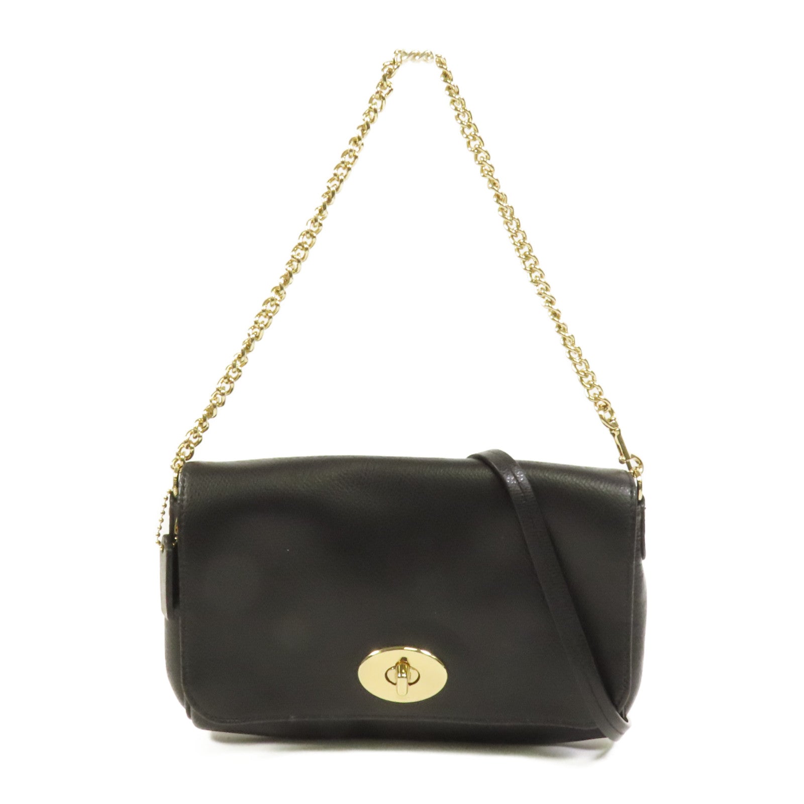 COACH 牛皮皮革Mini Ruby金扣手挽肩背兩用袋