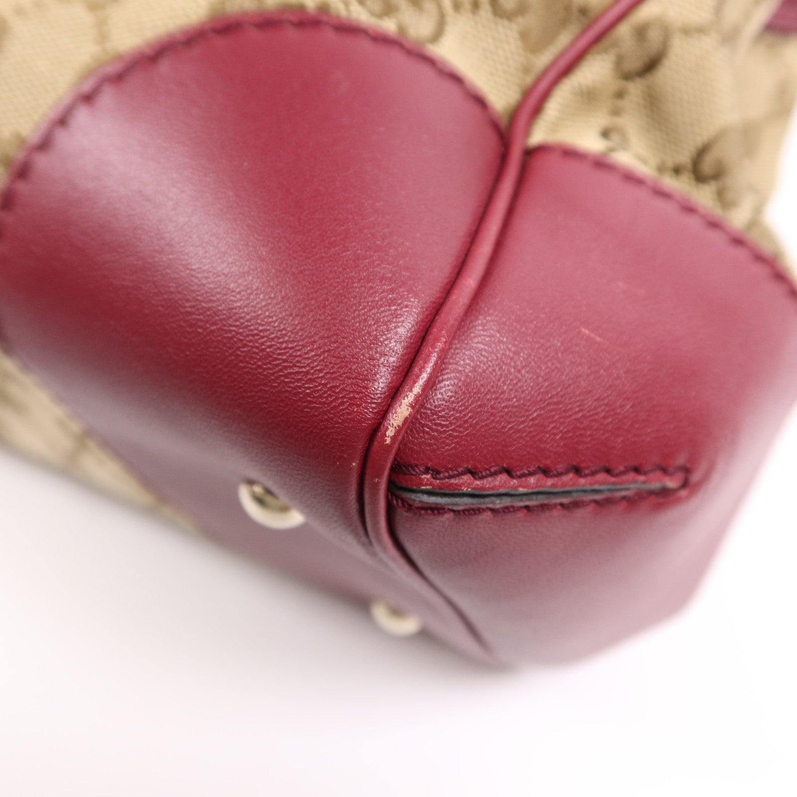 GUCCI 帆布Shoulder Bag金扣手挽袋