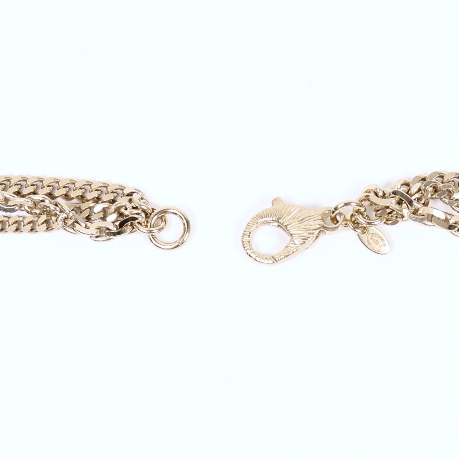 CHANEL 金屬Strass CC Multi Strand Long Necklace項鍊