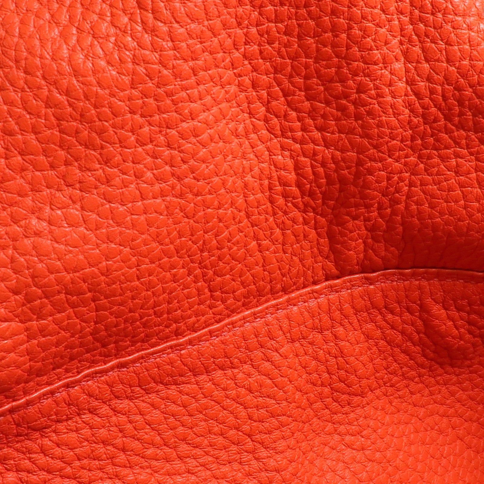 HERMES Clemence皮革Lindy 26銀扣手挽肩背兩用袋Orange Poppy