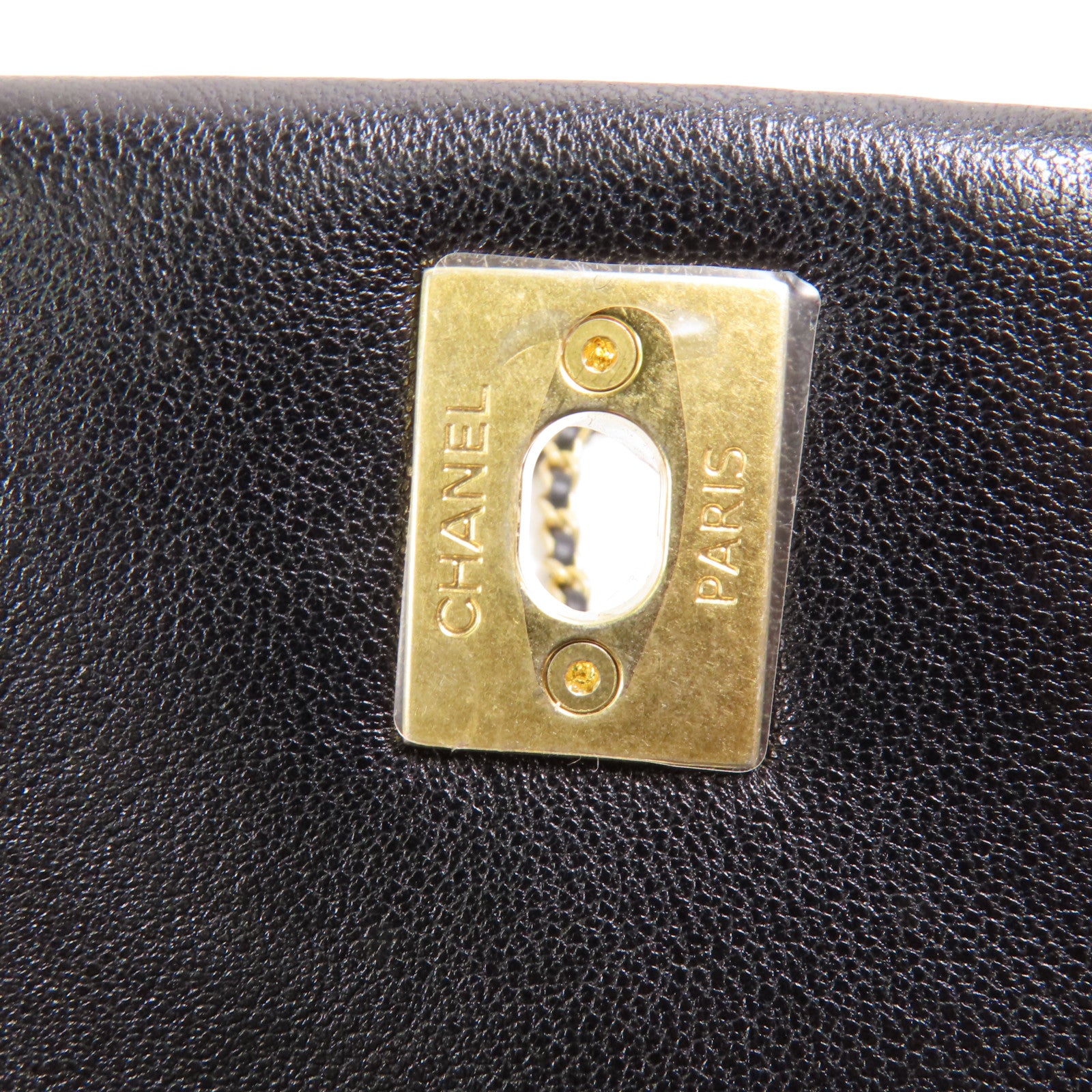 CHANEL CC GHW Chain Shoulder Bag Calfskin Leather AS4340 Black