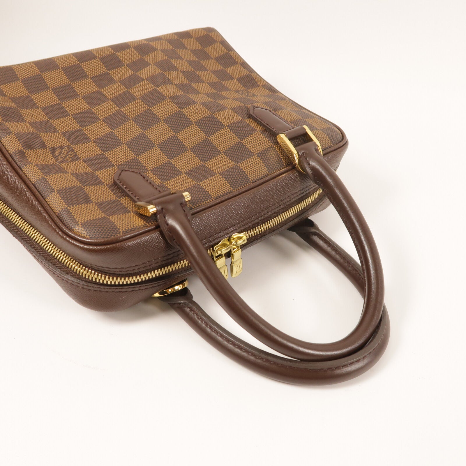 LOUIS VUITTON Damier Brera金扣手挽袋