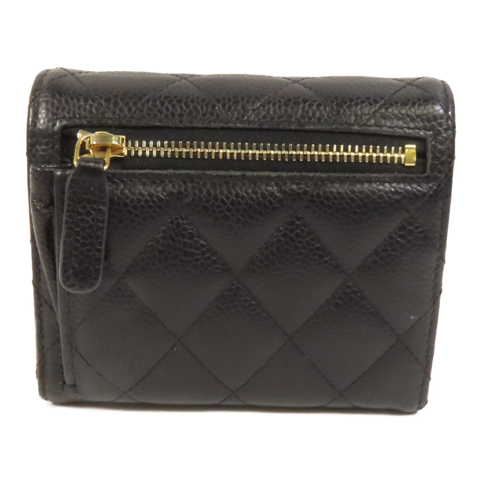 CHANEL 牛皮皮革Wallet金扣銀包