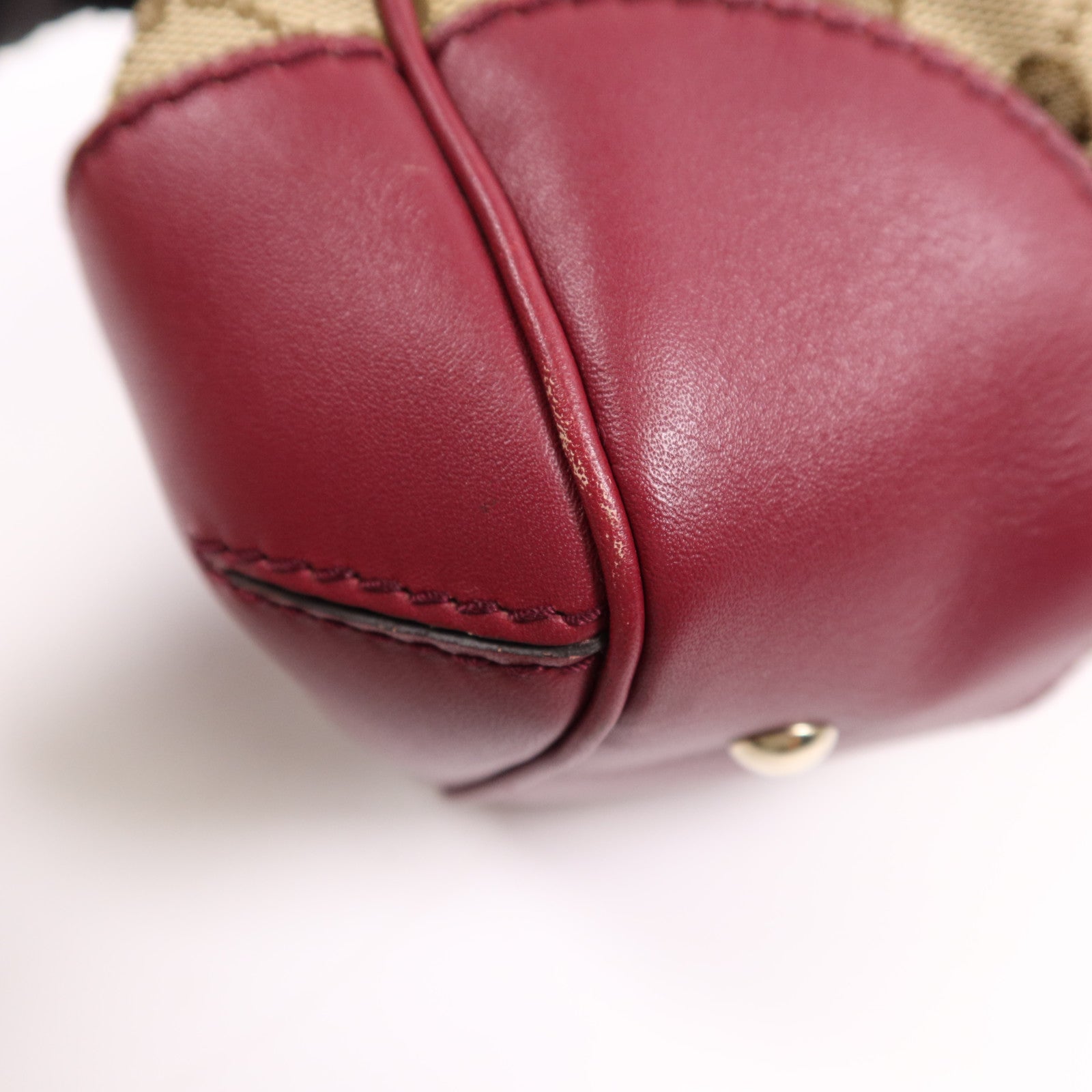 GUCCI 帆布Shoulder Bag金扣手挽袋