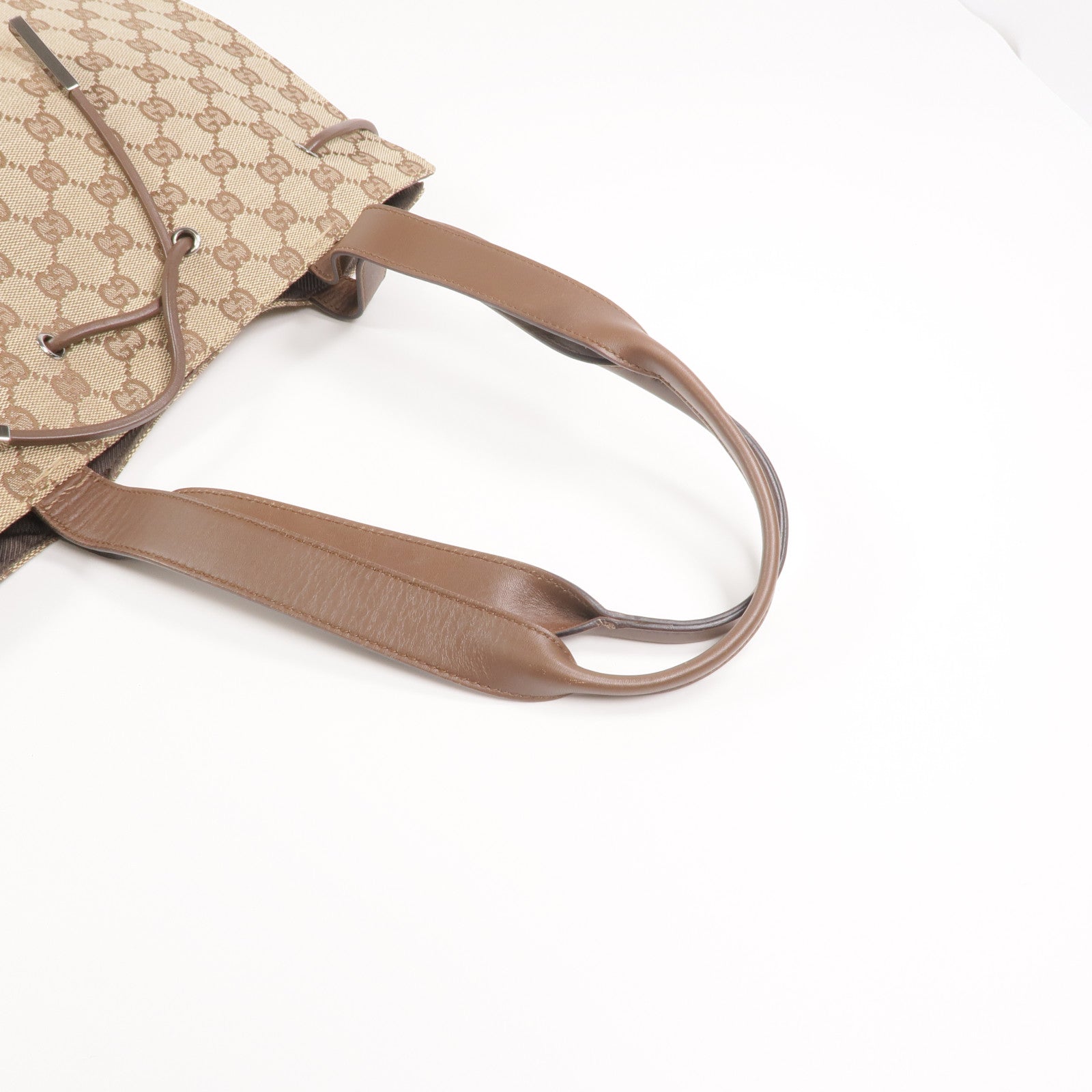 GUCCI 帆布Shoulder Bag銀扣肩背袋