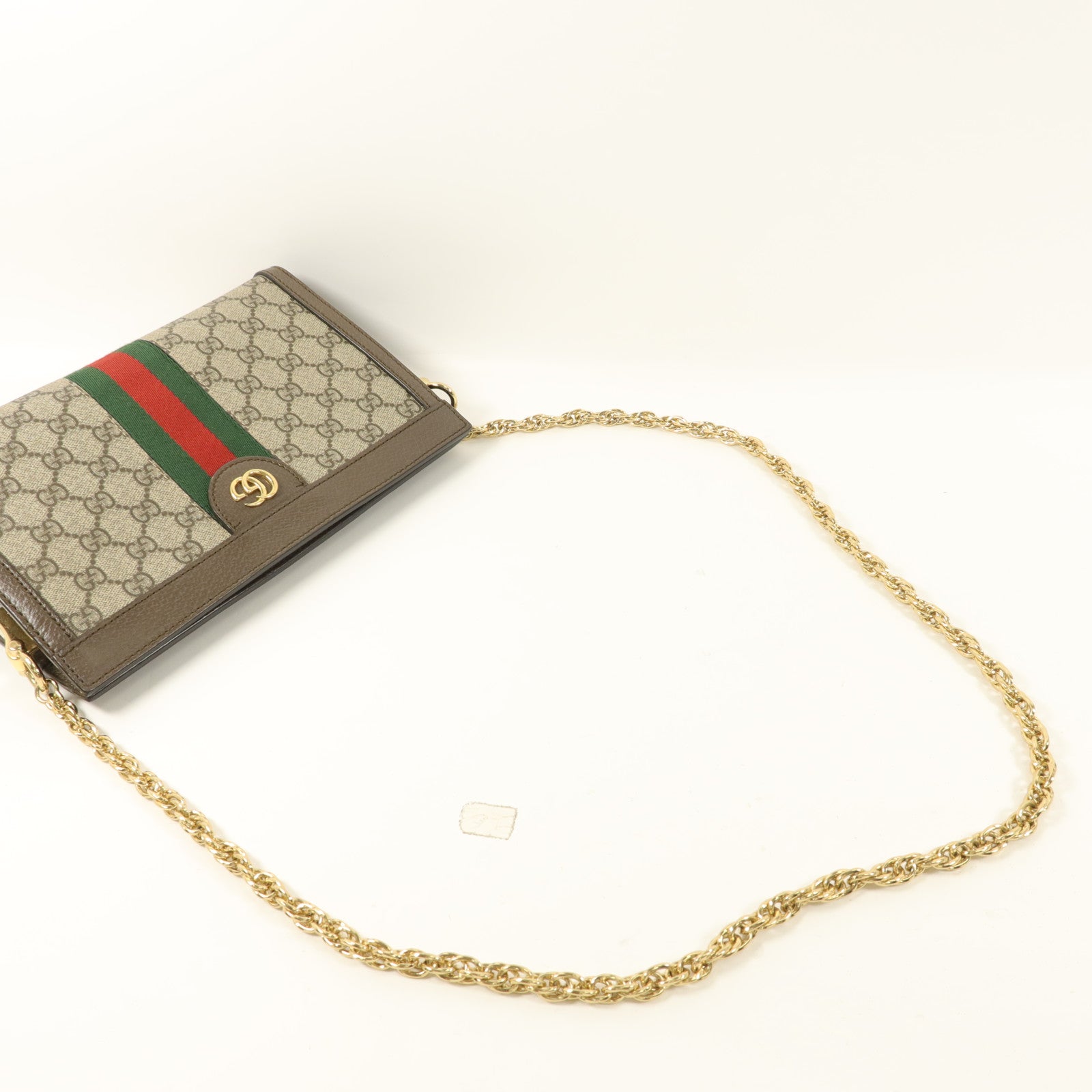 GUCCI 塗層帆布Ophidia GG Small鏈帶肩背袋