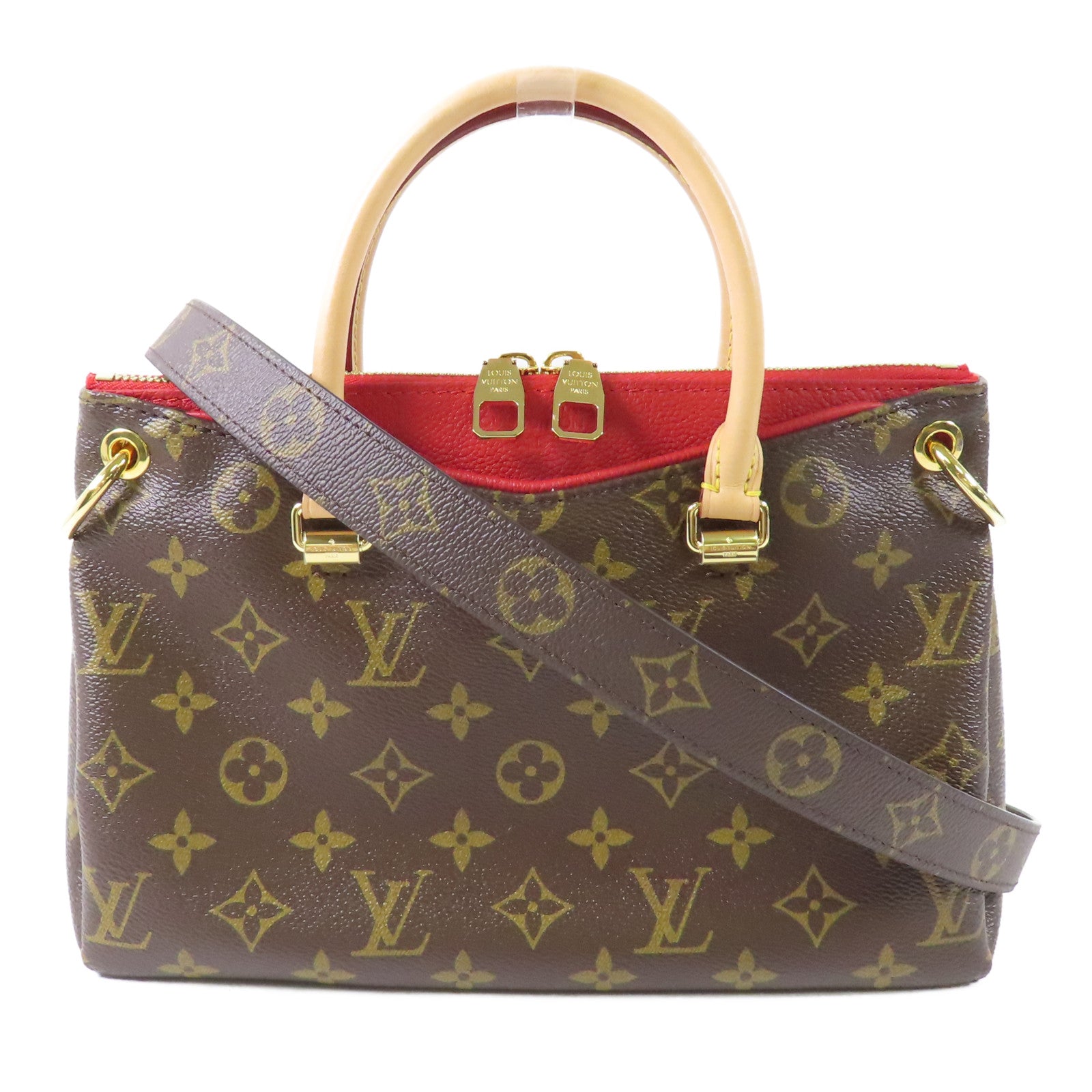 LOUIS VUITTON Monogram Pallas BB金扣手挽肩背兩用袋