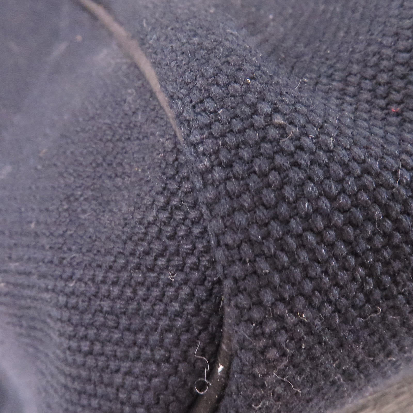 HERMES 帆布/Togo皮革Long Courrier Bag銀扣肩背袋Noir