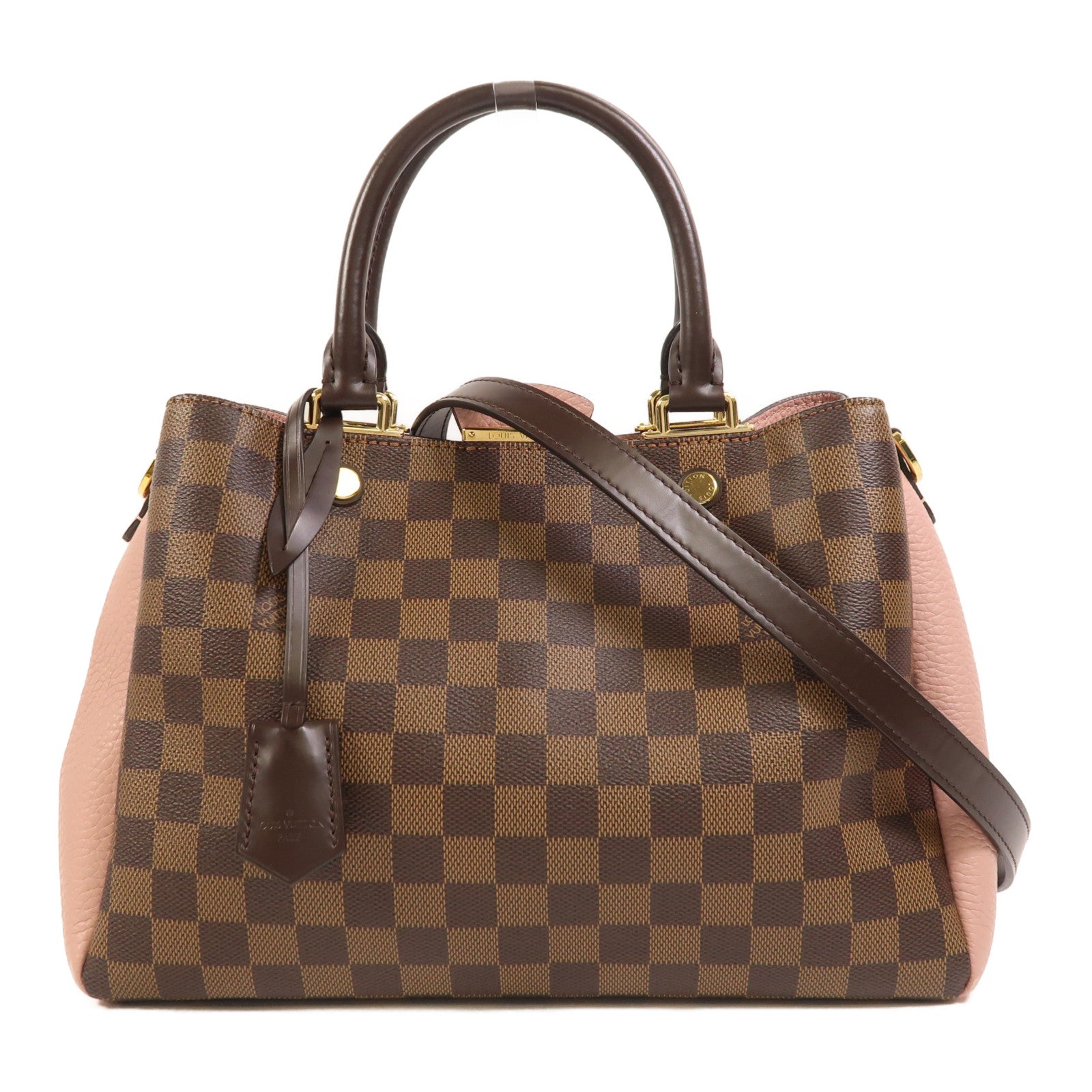 LOUIS VUITTON Damier Brittany金扣手挽肩背兩用袋