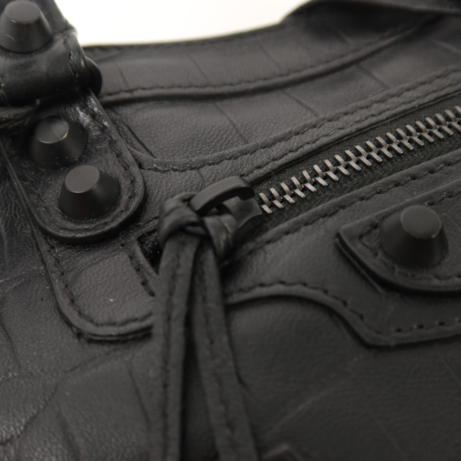 BALENCIAGA 牛皮皮革Mini City手挽肩背兩用袋
