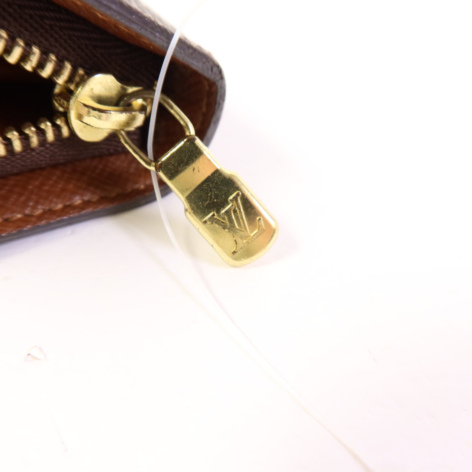 LOUIS VUITTON Monogram Porte Monnaie Zip Long Wallet金扣長錢包