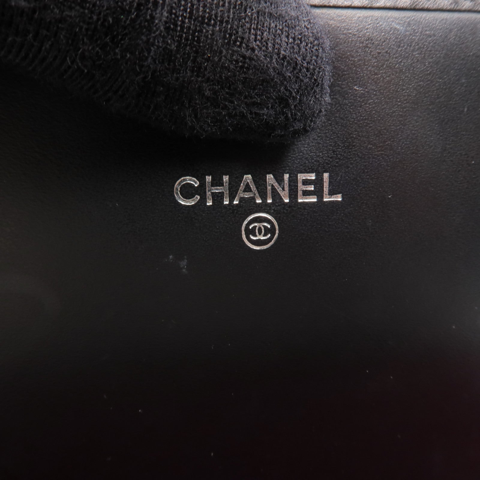 CHANEL 牛皮皮革Cambon Long Wallet銀扣長錢包