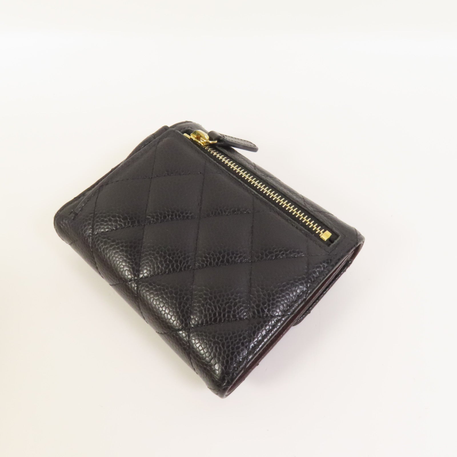 CHANEL 牛皮皮革Wallet金扣銀包