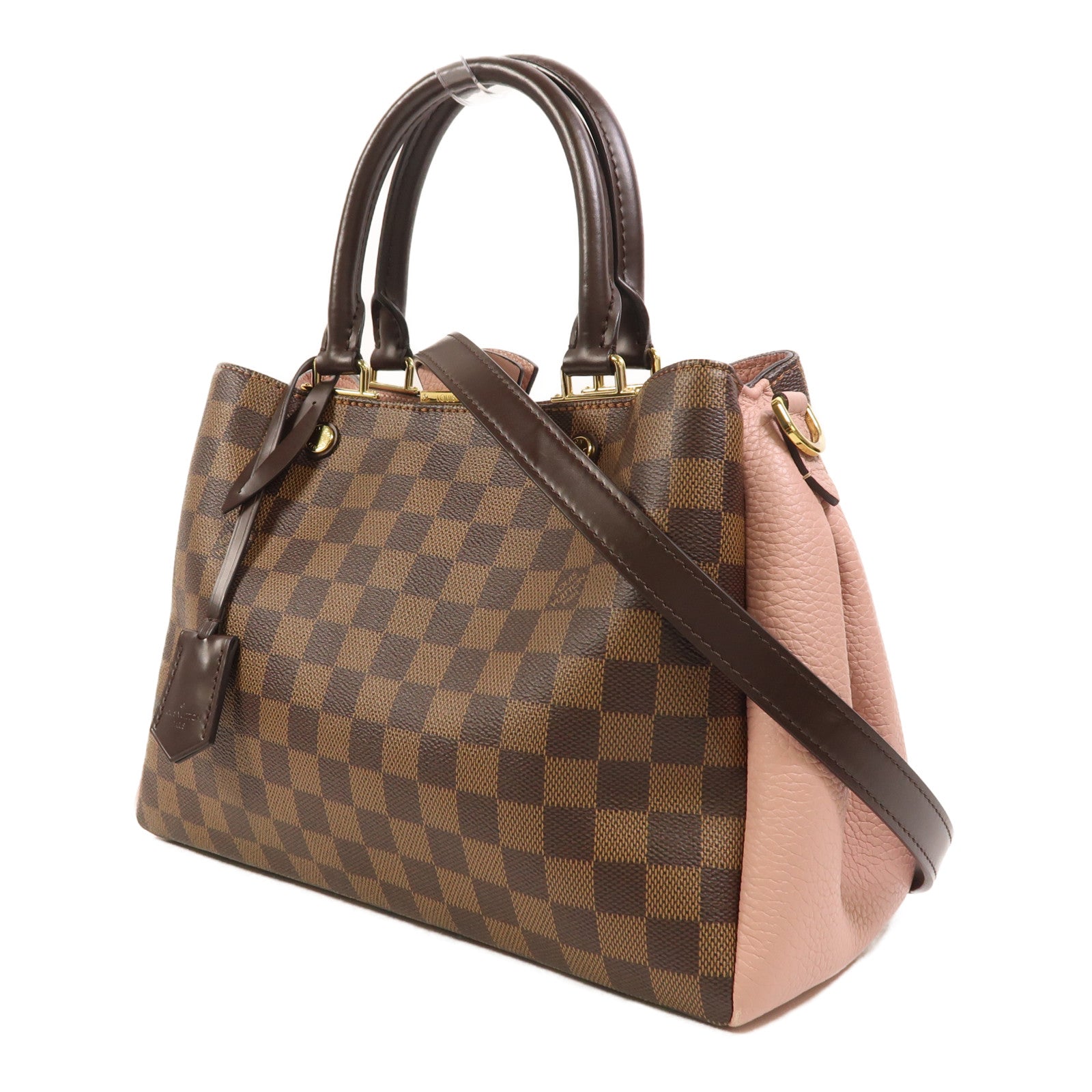 LOUIS VUITTON Damier Brittany金扣手挽肩背兩用袋