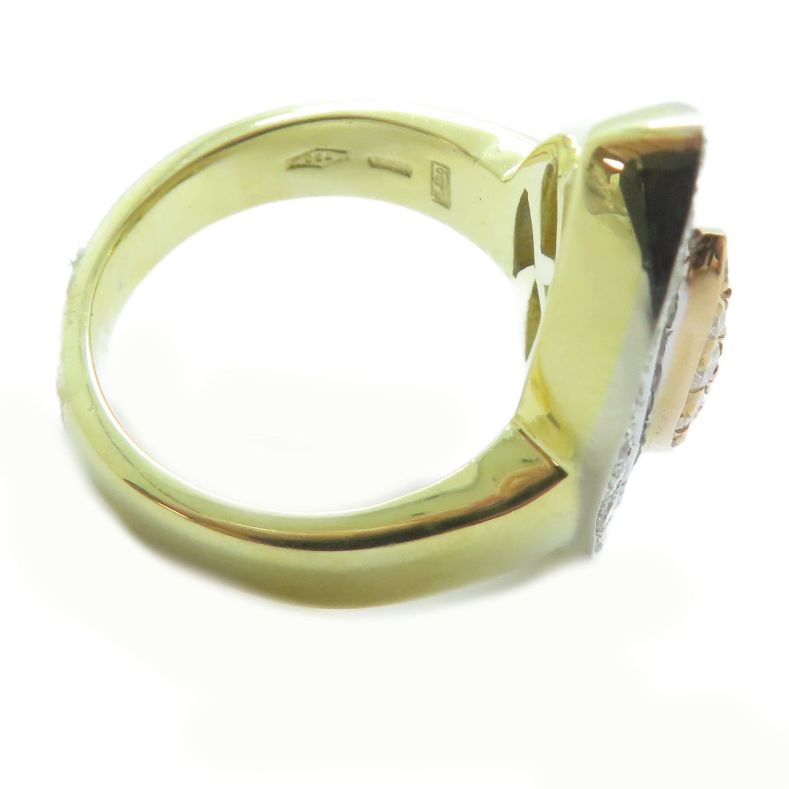 JEWELRY 18K黃金Diamond Ring 0.97ct鑽石/0.74ct鑽石戒指US#5.75