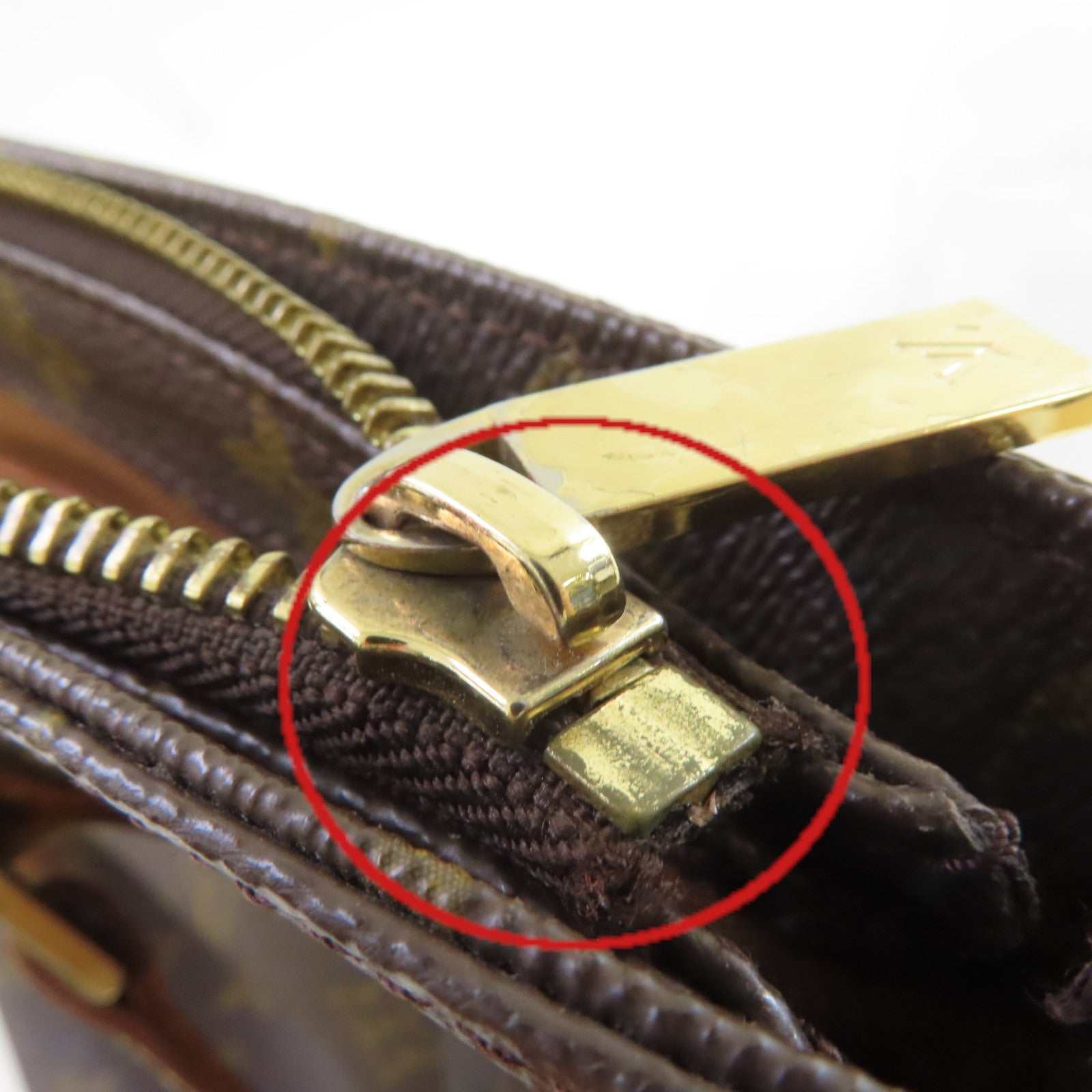 LOUIS VUITTON Monogram Cabas Piano Tote Bag金扣肩背袋啡色