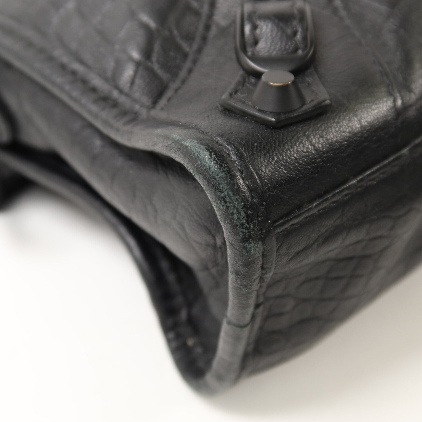 BALENCIAGA 牛皮皮革Mini City手挽肩背兩用袋
