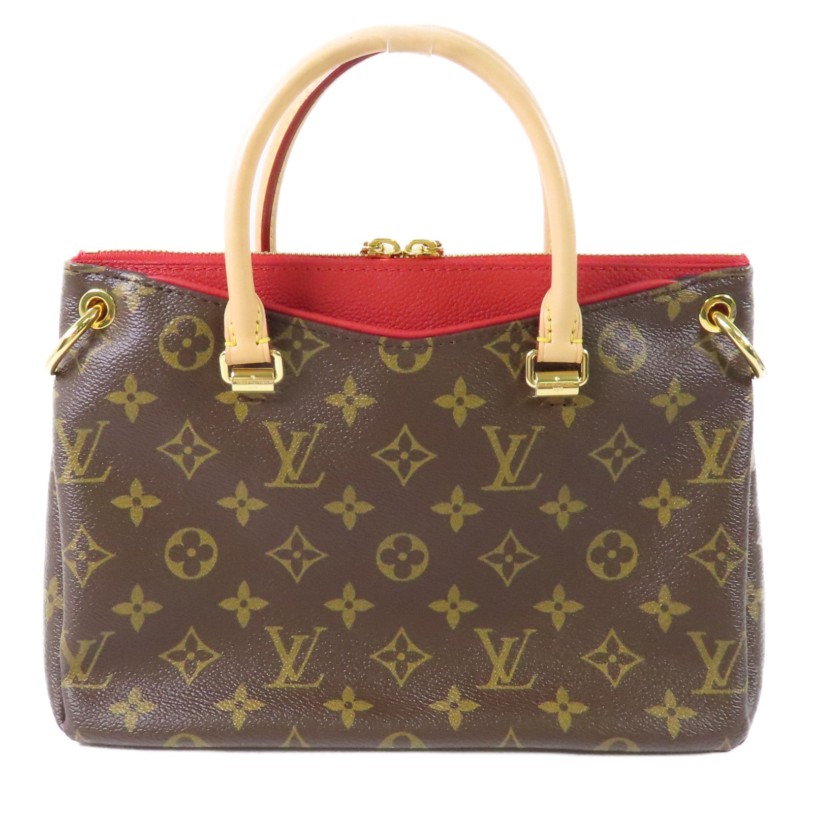 LOUIS VUITTON Monogram Pallas BB金扣手挽肩背兩用袋