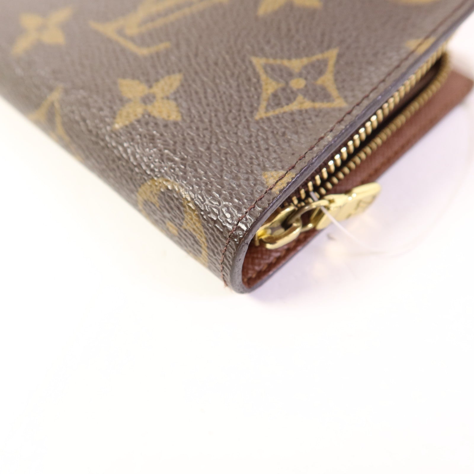 LOUIS VUITTON Monogram Porte Monnaie Zip Long Wallet金扣長錢包